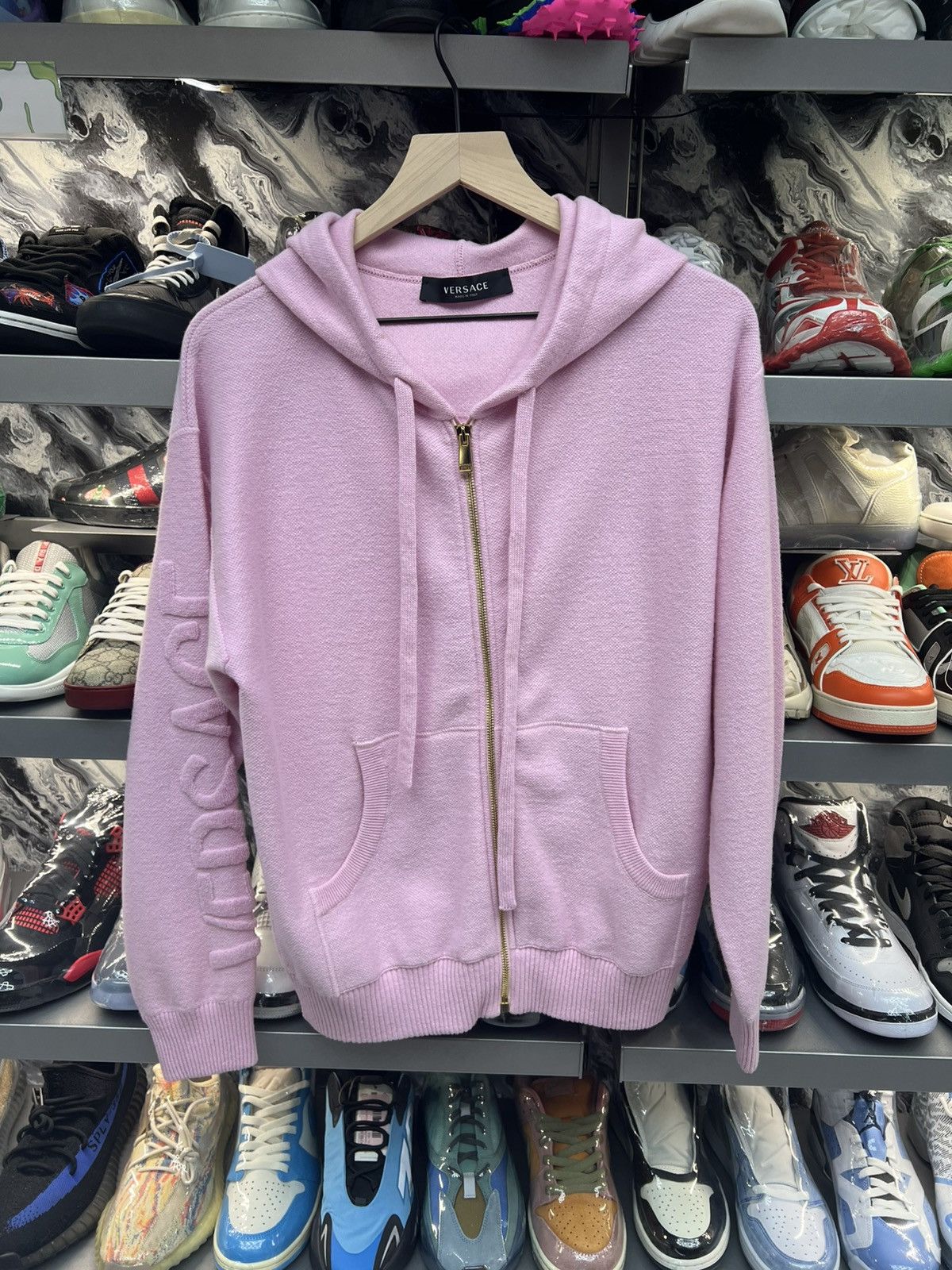 Versace Versace Pink Hoodie Size M / US 6-8 / IT 42-44 - 1 Thumbnail