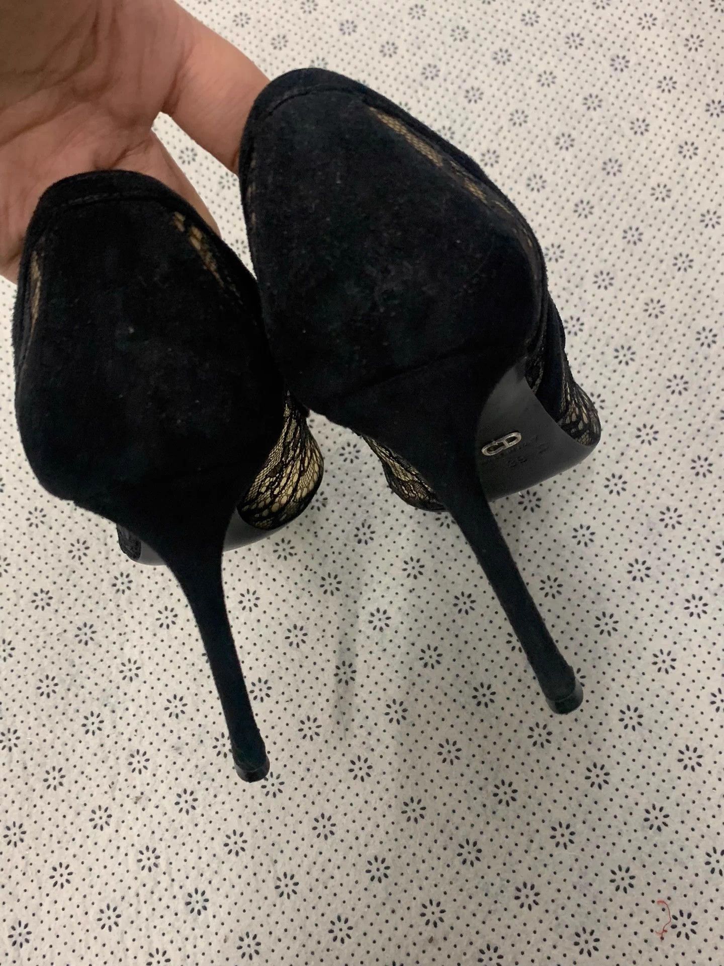 Dior Dior black cutout lace heels EU 39 Size US 8 / IT 38 - 4 Thumbnail