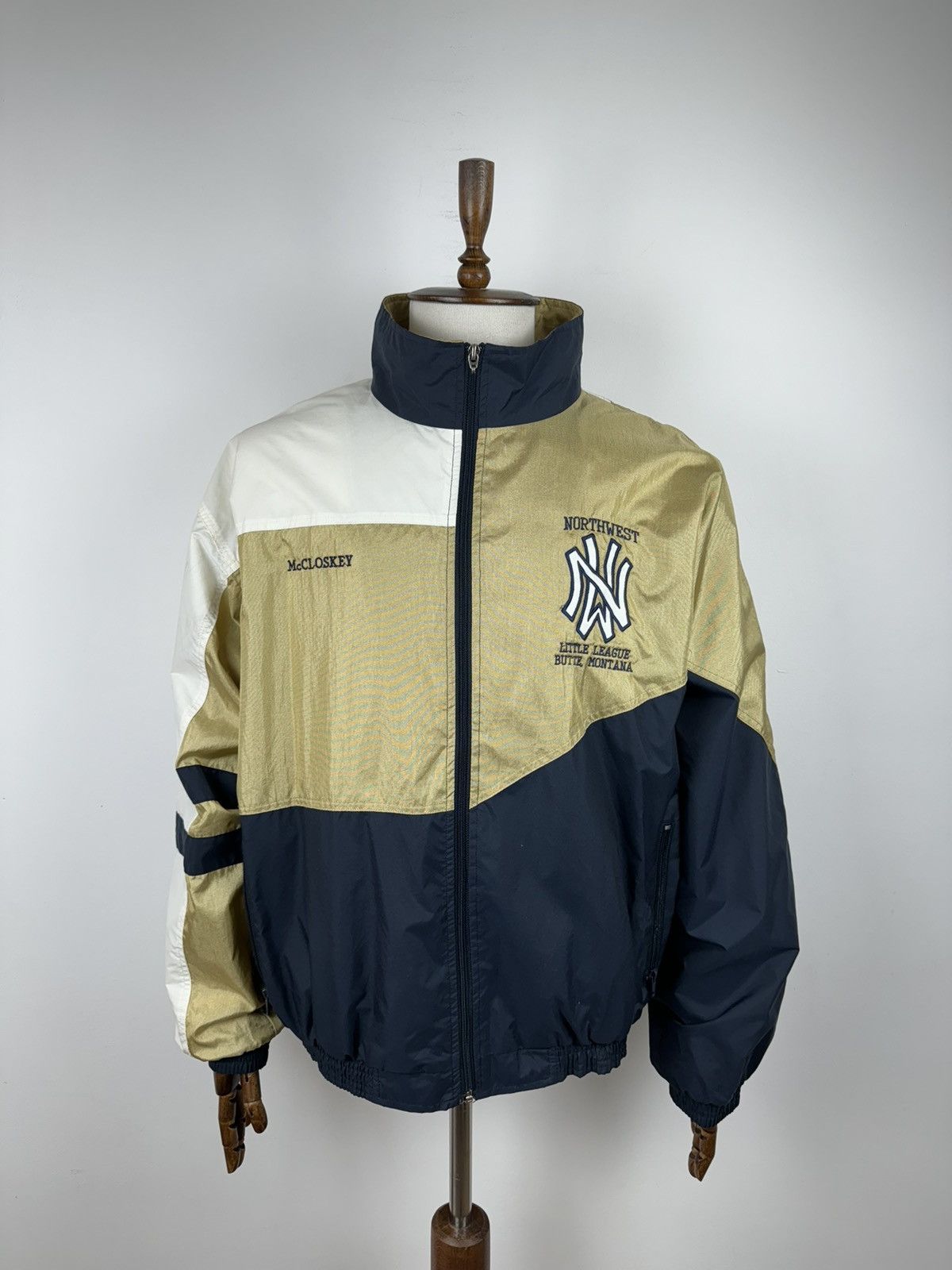Holloway × Vintage Vintage Holloway New York NYC Varsity Nylon Jacket size XL Size US XL / EU 56 / 4 - 1 Thumbnail