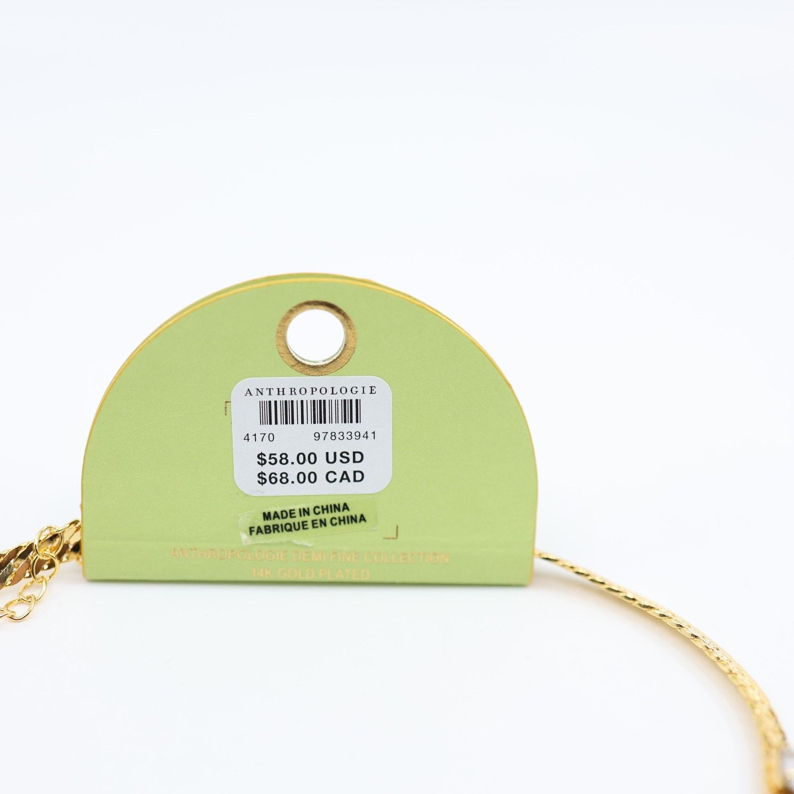 Anthropologie Anthropologie Short Crystal Necklace 14k Gold Plated $58 Size ONE SIZE - 3 Thumbnail