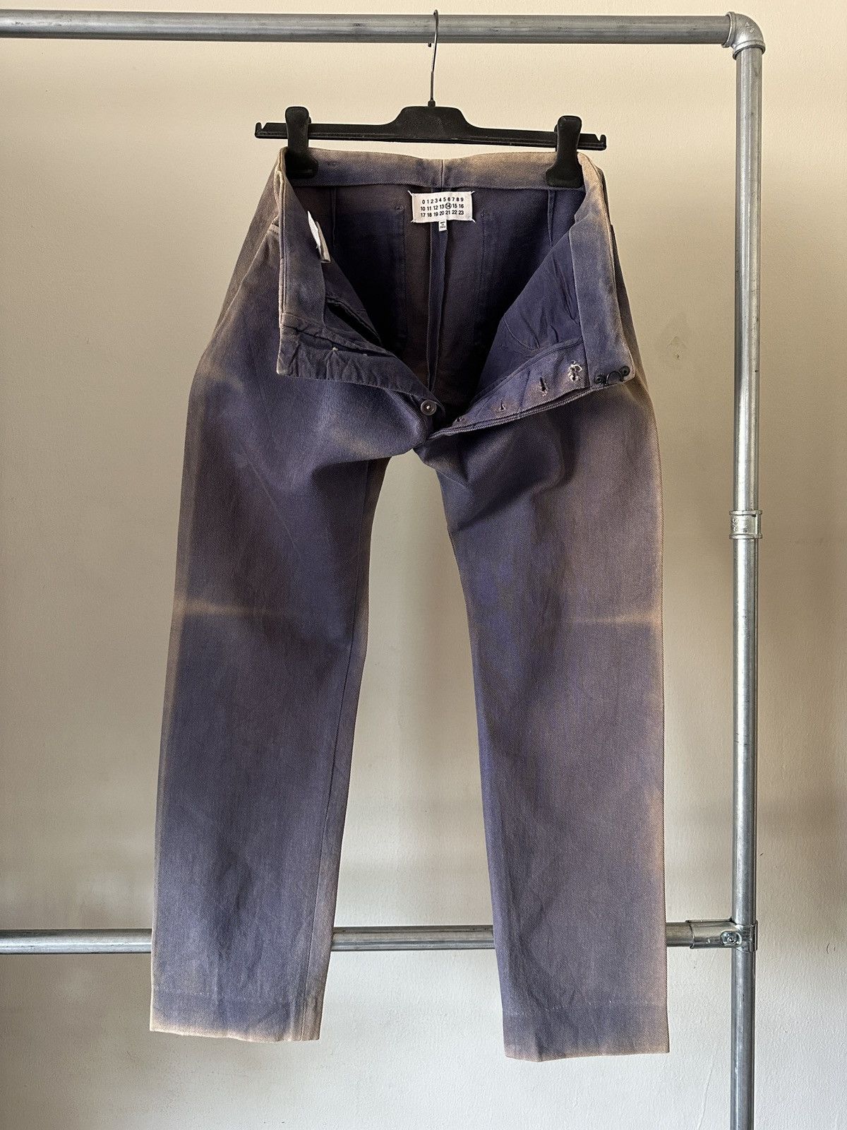 Maison Margiela SS2014 Maison Margiela Blue Sun Faded Pant Size US 32 / EU 48 - 6 Thumbnail