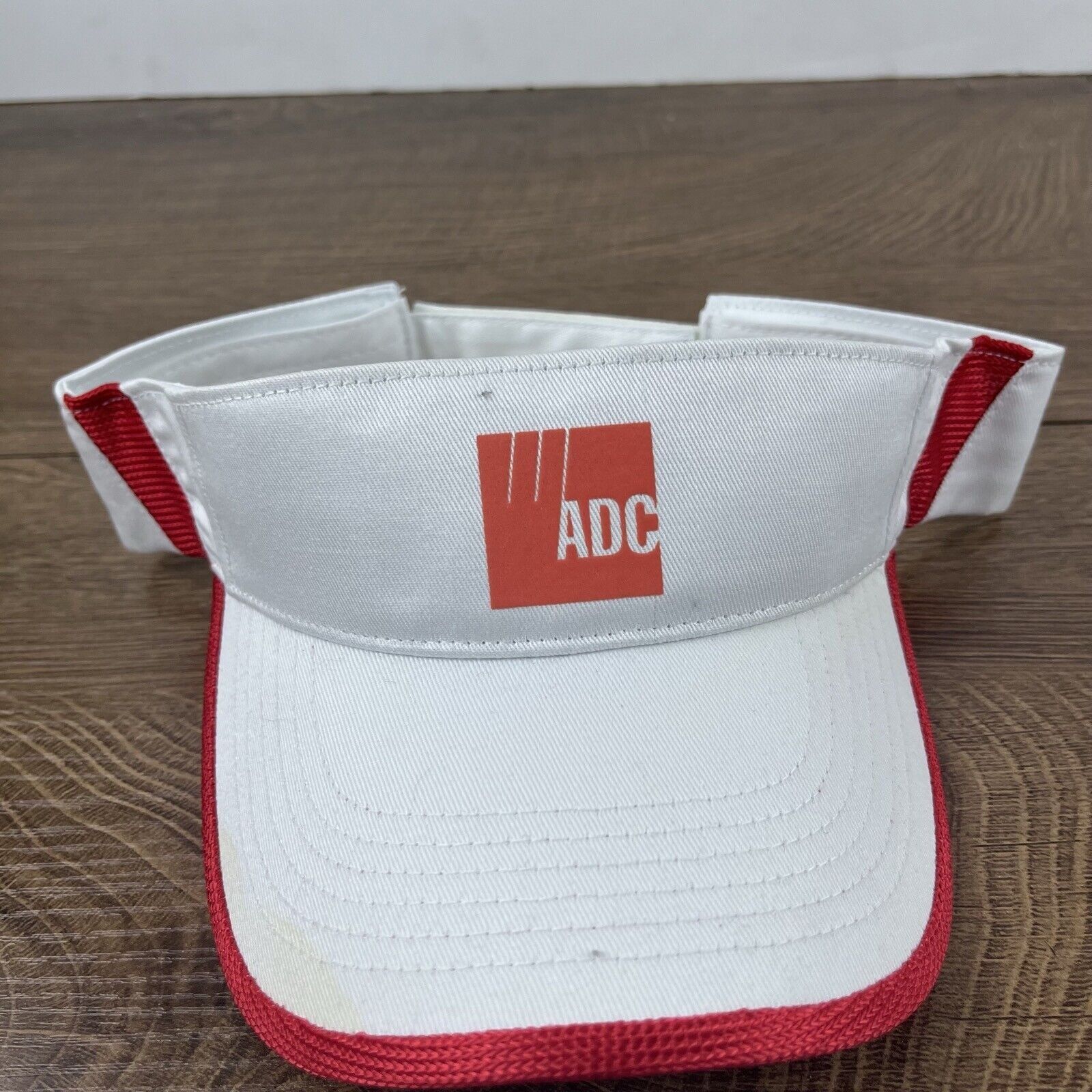 Other ADC W Visor Hat White ADC Cap Adjustable Hat White Adult Hat Size ONE SIZE - 4 Thumbnail