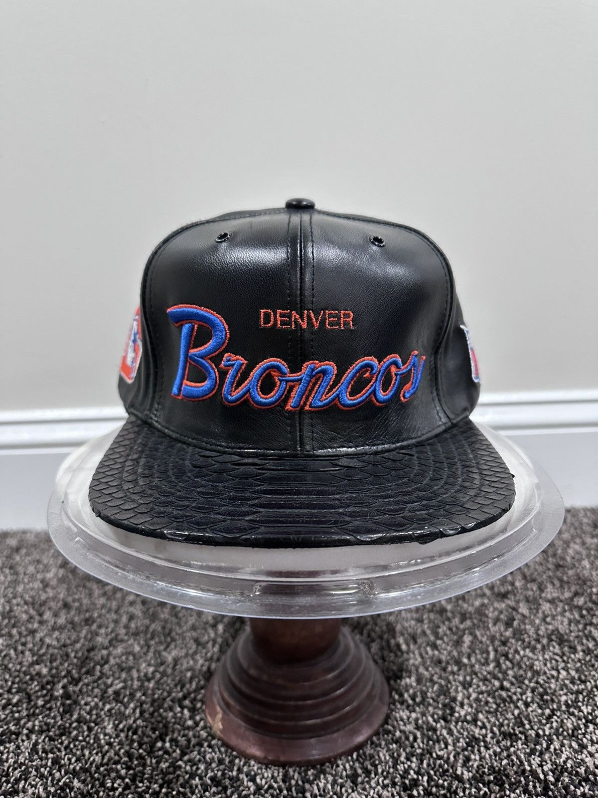Just Don Just Don x Mitchell & Ness NFL Denver Broncos Leather Hat Size ONE SIZE - 10 Thumbnail