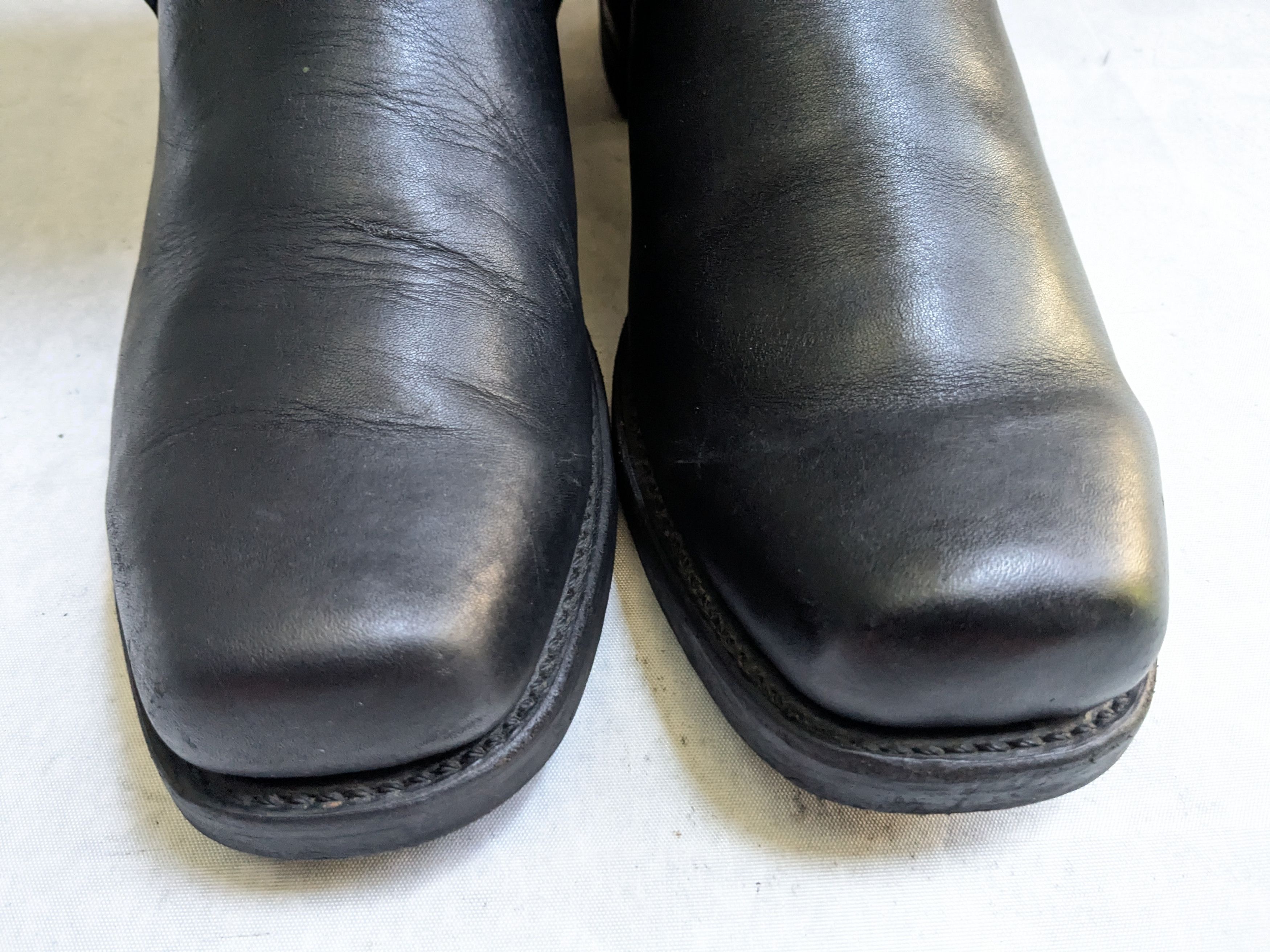 Frye Frye Harness Boots Black 12 M Leather Buckle Size US 12 / EU 45 - 3 Thumbnail