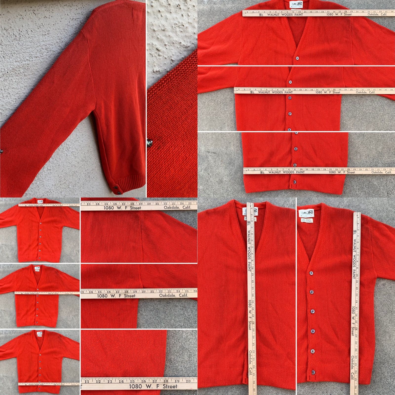 Vintage VINTAGE Mr. Pro of California cardigan sweater M 100% Virgin Orlon Acrylic Grunge 1960s Mens Girls Womens Size US M / EU 48-50 / 2 - 8 Thumbnail