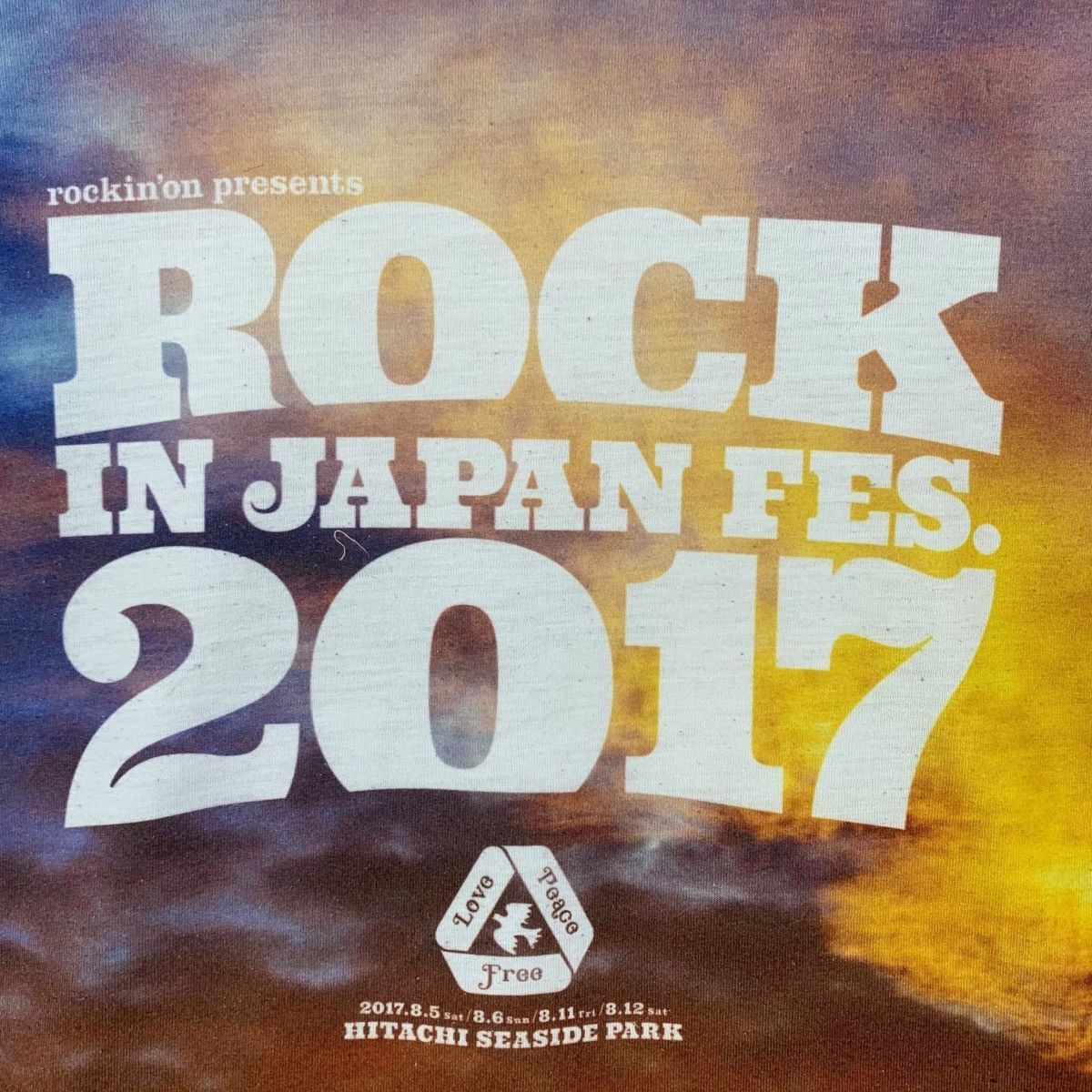 Japanese Brand ROCK IN JAPAN Fes 2017 Hitachi Seaside Park Concert Shirt Size US M / EU 48-50 / 2 - 3 Thumbnail
