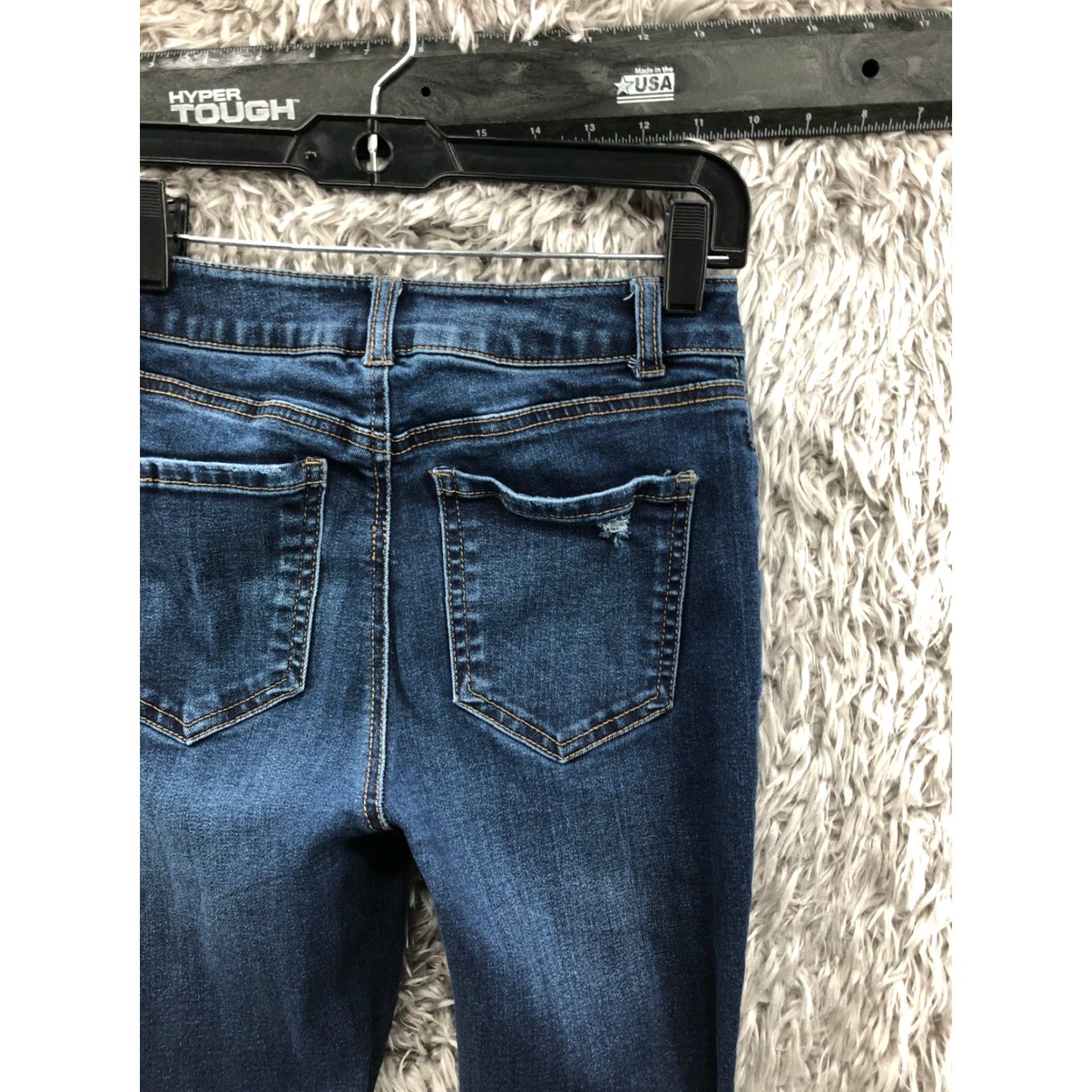 Vintage Miami High Rise Skinny Jeans Juniors Size 3 Dark Wash Blue Denim 5-Pocket Womens Jeans Size 26" / US 2 / IT 38 - 6 Thumbnail