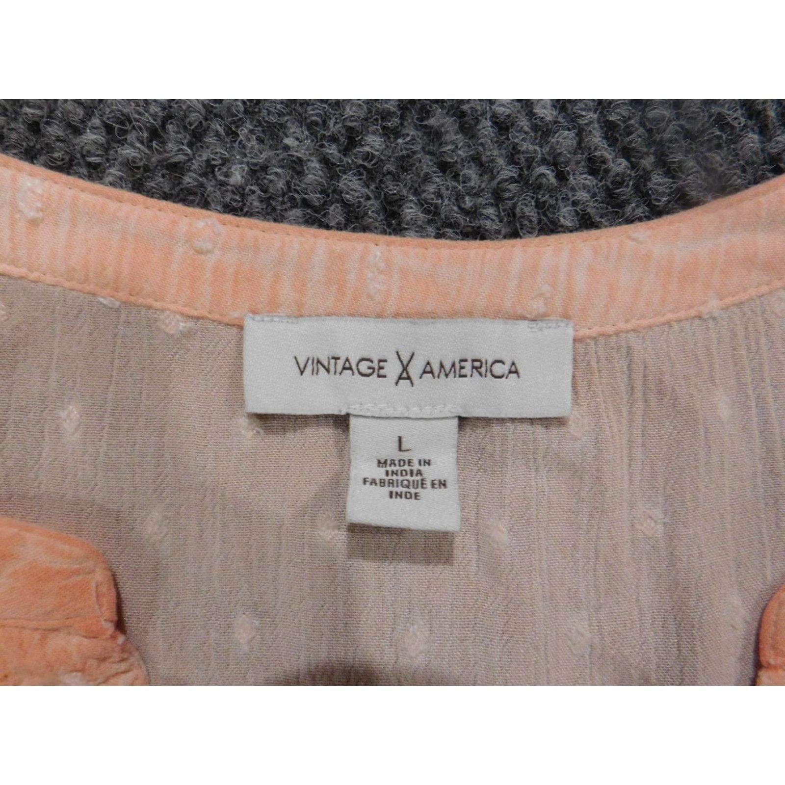 Vintage VINTAGE America Womens Blouse L Pink Button Up Nine West Size L / US 10 / IT 46 - 5 Thumbnail