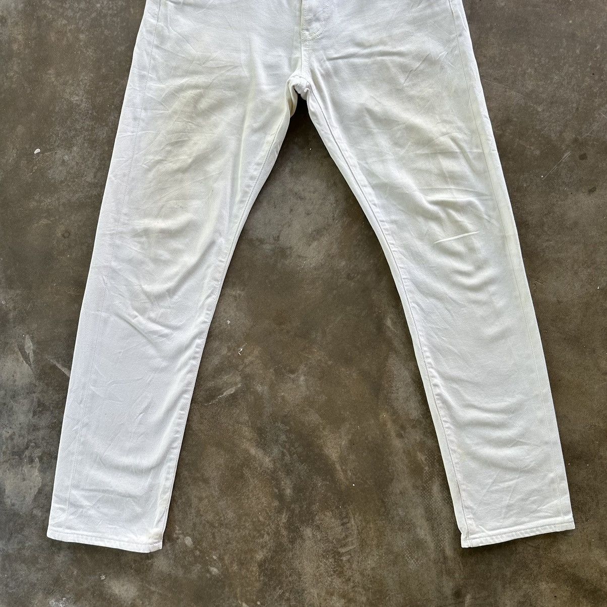 Japanese Brand × Vintage Vintage Uniqlo White Yellowish Casual Trousers Pant Size US 32 / EU 48 - 2 Thumbnail