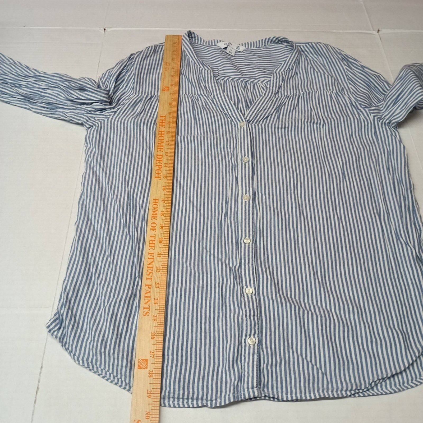 Old Navy Old Navy Tunic Button Up Shirt Women’s XL Blue White Striped Size XL / US 12-14 / IT 48-50 - 6 Thumbnail