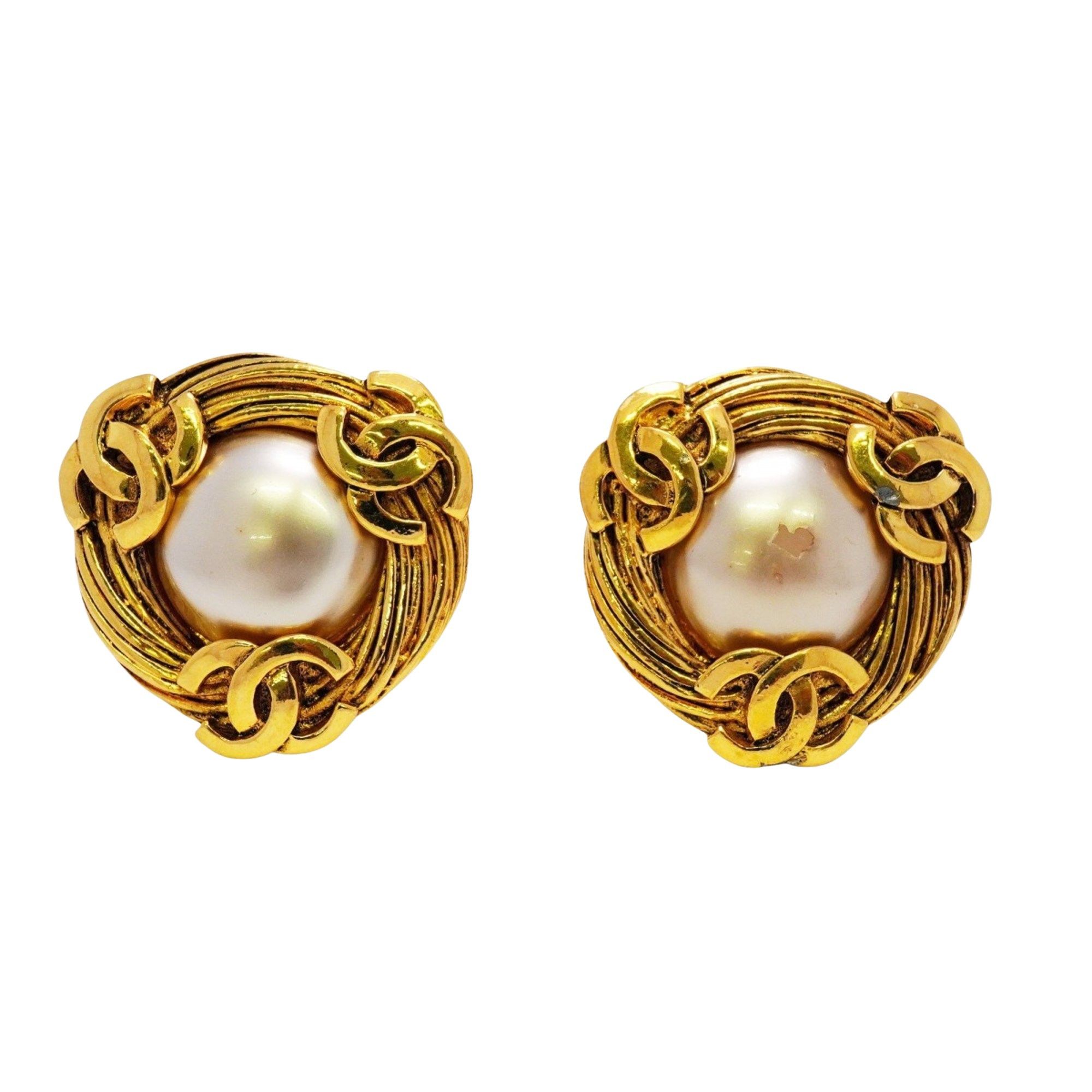 Chanel Chanel Coco Mark earring Size ONE SIZE - 1 Thumbnail