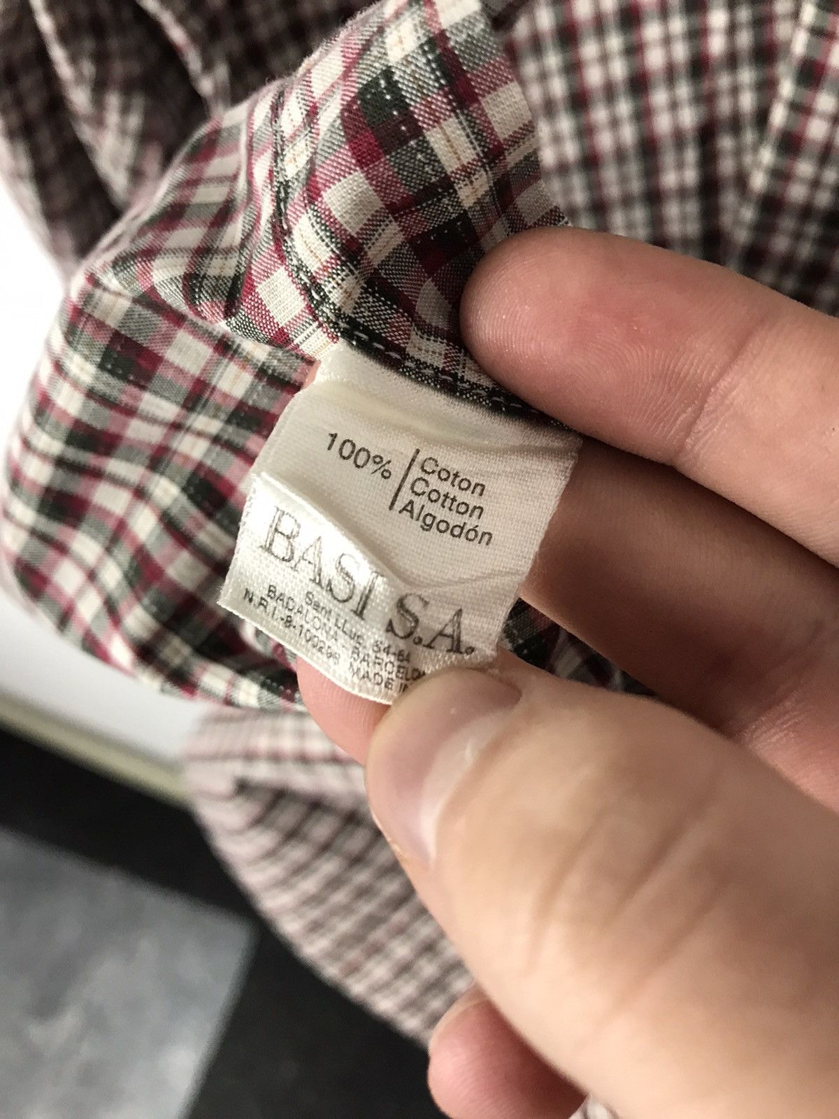 Lacoste Men’s XL/54,Locoste Classic Casual Small Plaid Cotton Shirt Size US XL / EU 56 / 4 - 9 Thumbnail
