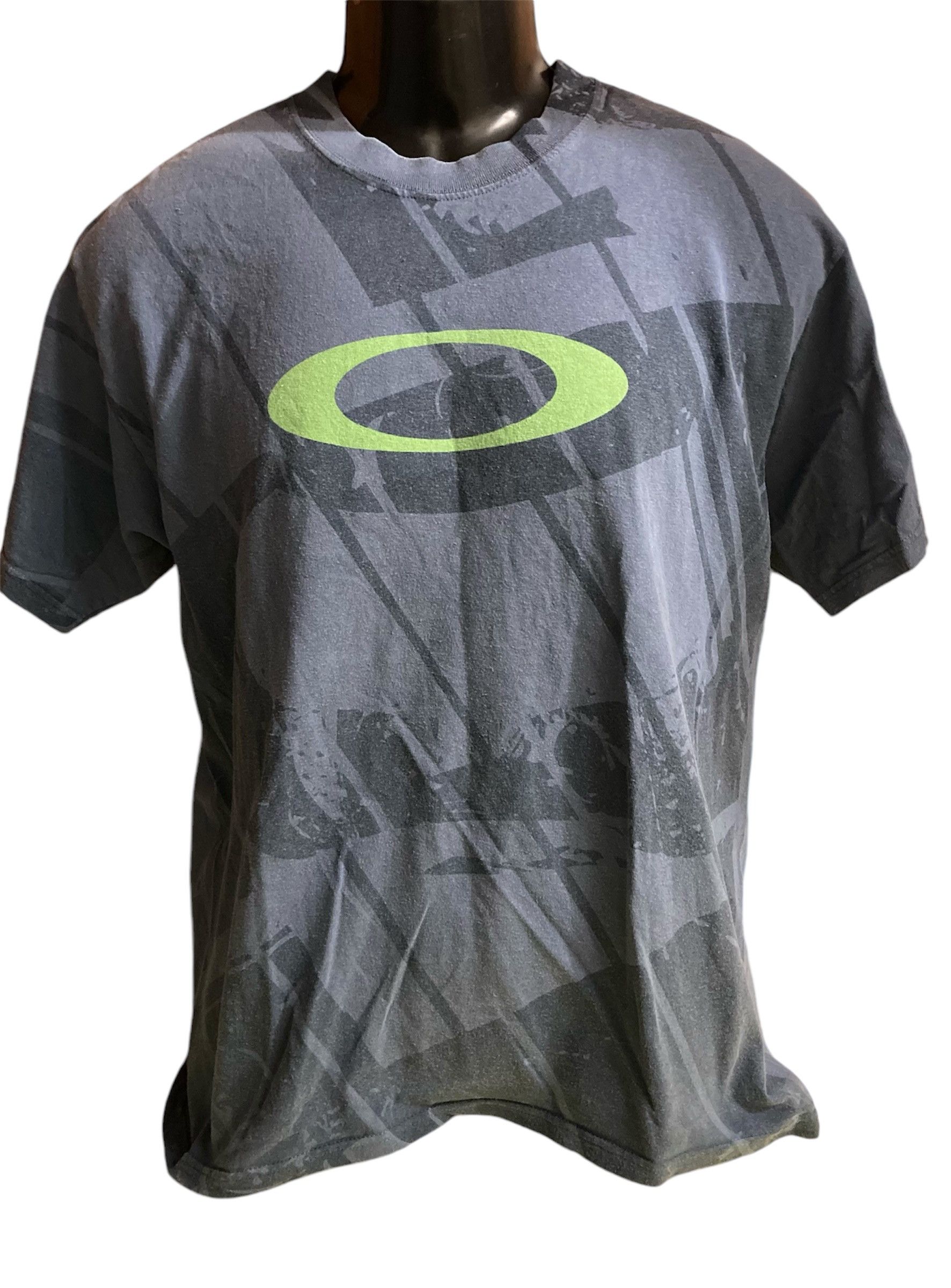 古着90s OAKLEY software ギザタグ 短丈 シャツ ジップアップ 古着90s OAKLEY software ギザタグ 短丈 シャツ ジップアップ