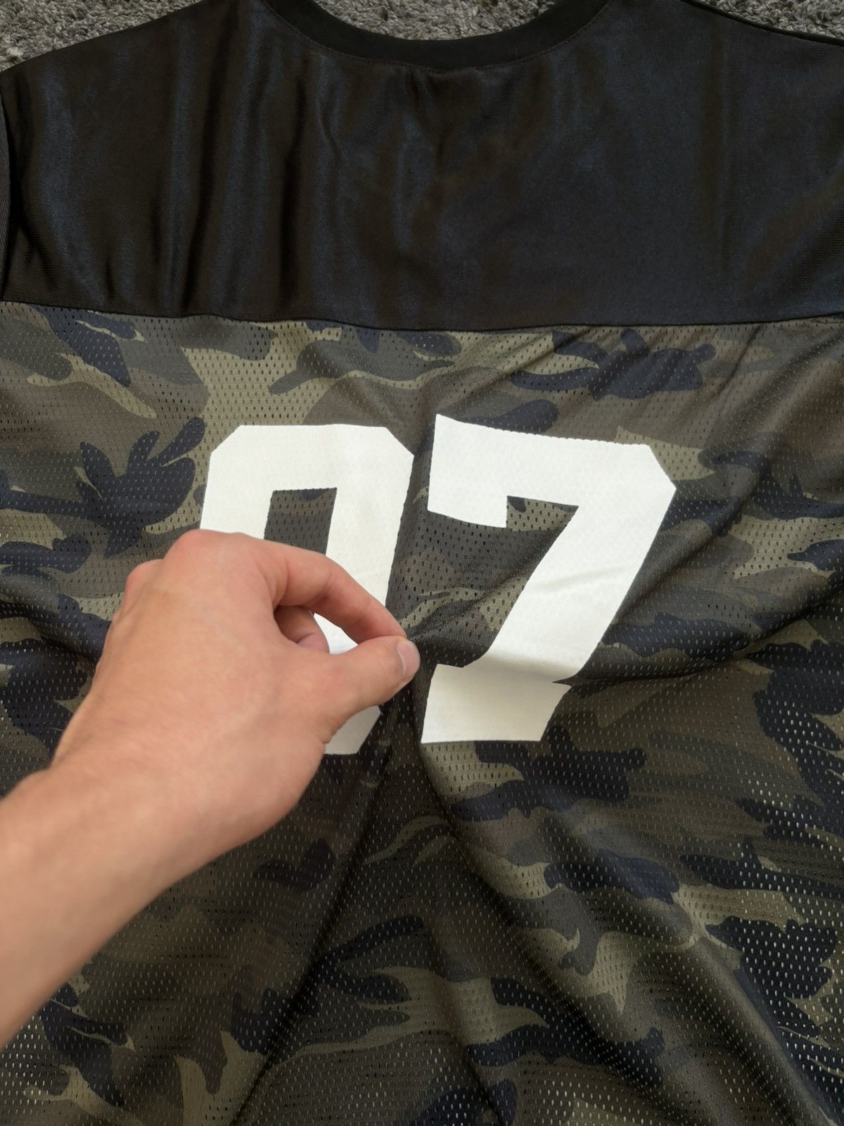 Vintage Vintage oversize unisex military black 07 football jersey Size US M / EU 48-50 / 2 - 13 Thumbnail