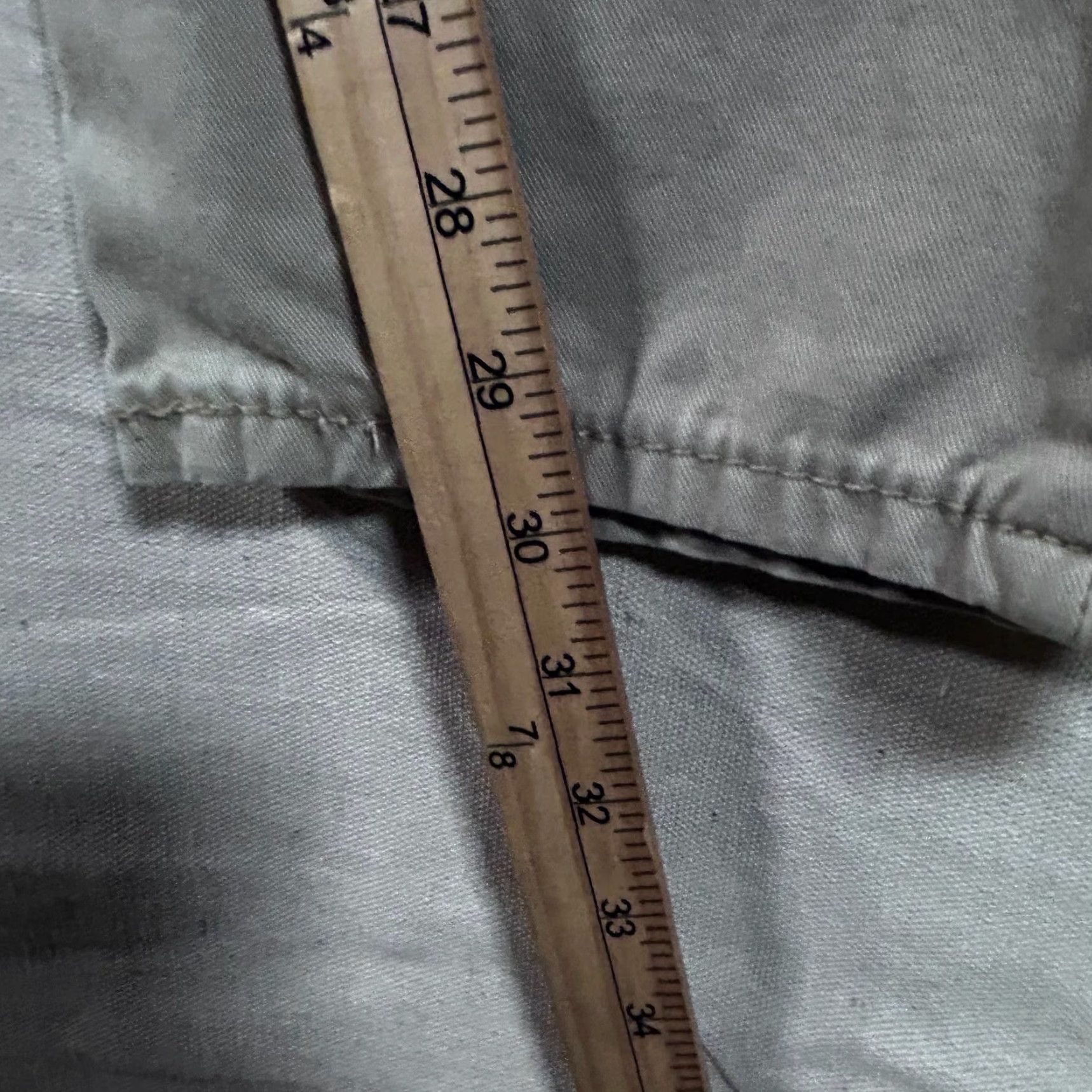Levi's Levi's 514 Straight Fit Pants Mens Size 30x32 Khaki Tan Cotton Blend 5-Pocket Denim Button Zip Back Patch Beige Solid Casual Size US 30 / EU 46 - 6 Thumbnail