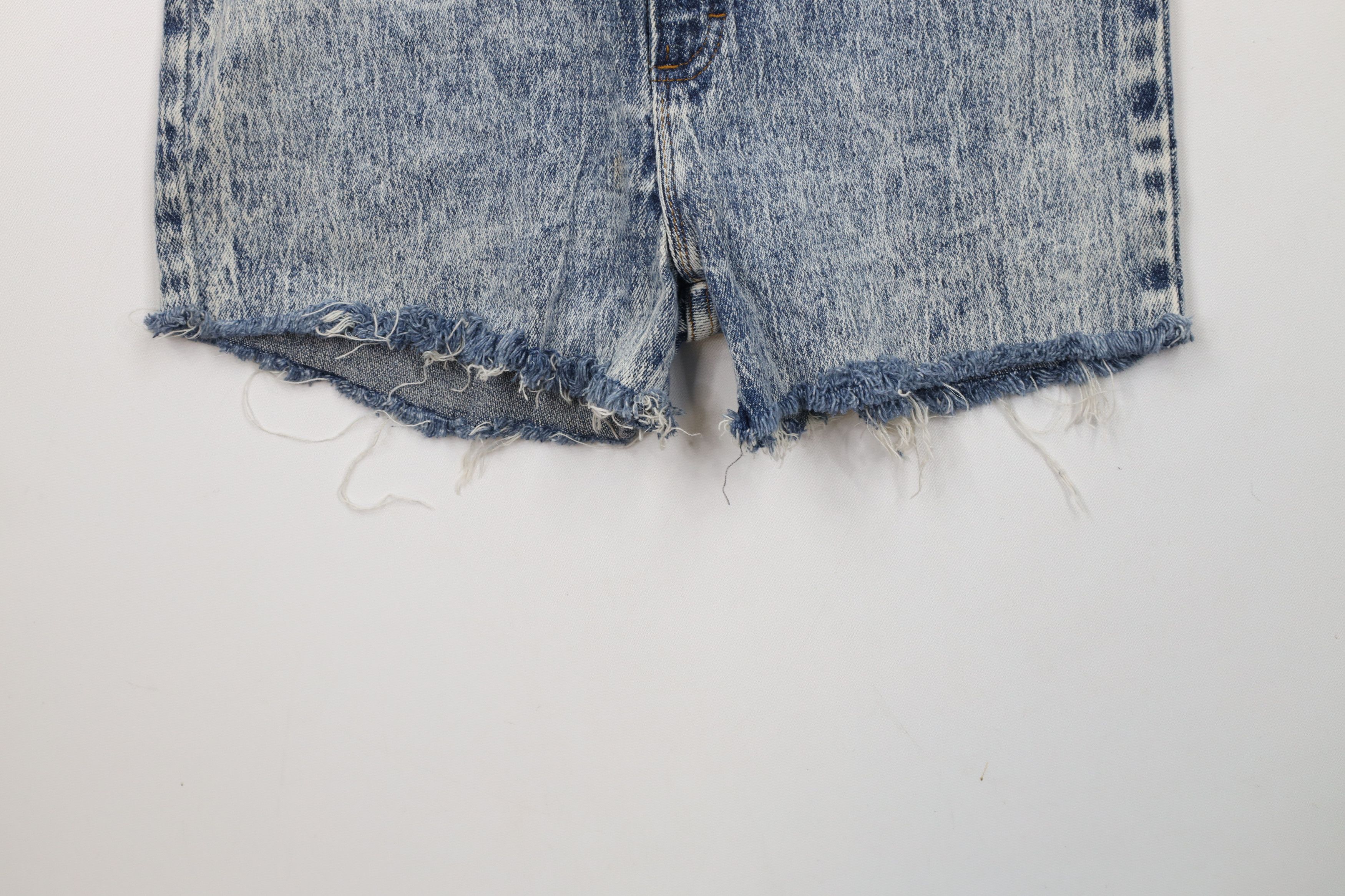 Vintage Vintage 90s Streetwear Acid Wash Cut Off Denim Jean Shorts Size 28" / US 6 / IT 42 - 4 Thumbnail