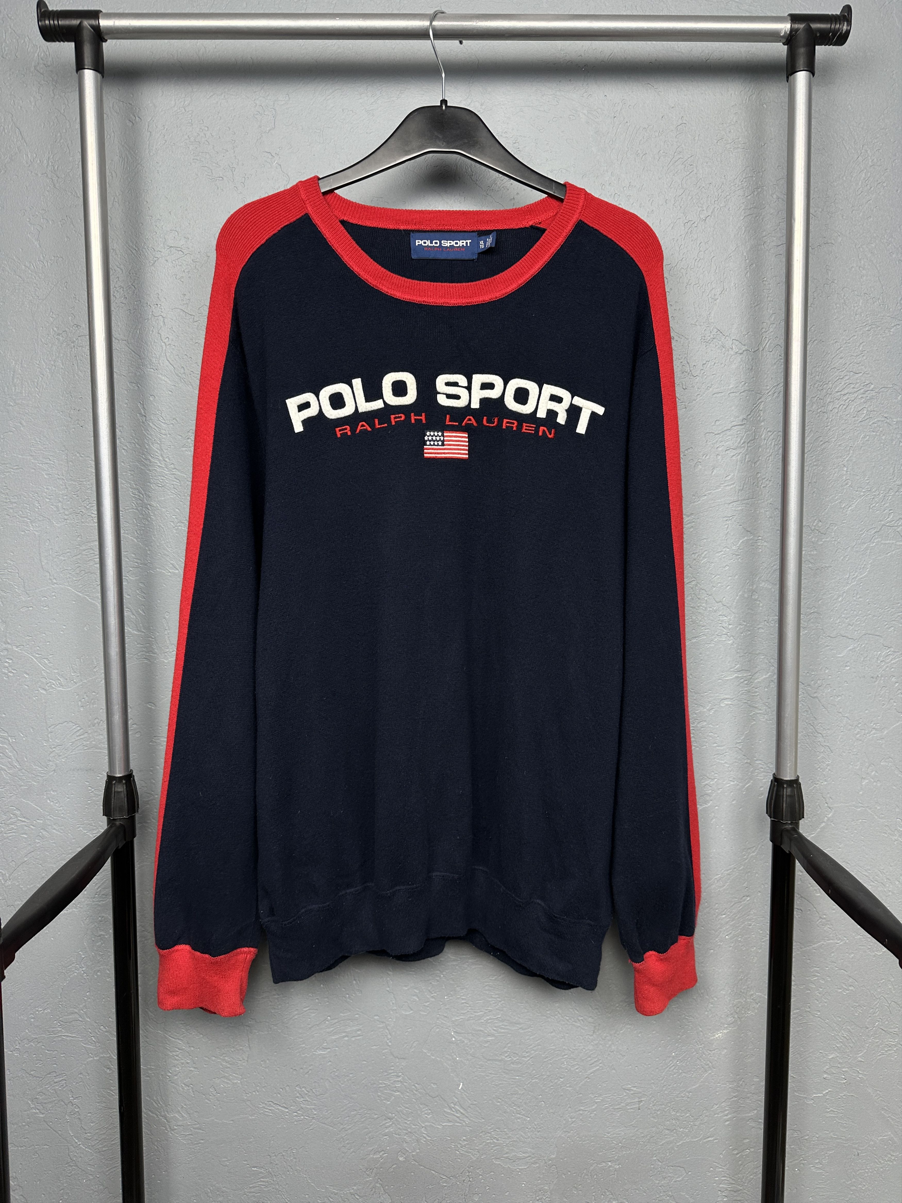 Polo Ralph Lauren Polo Sport Ralph Lauren 90s Vintage Mens Sweater Size US XL / EU 56 / 4 - 1 Thumbnail