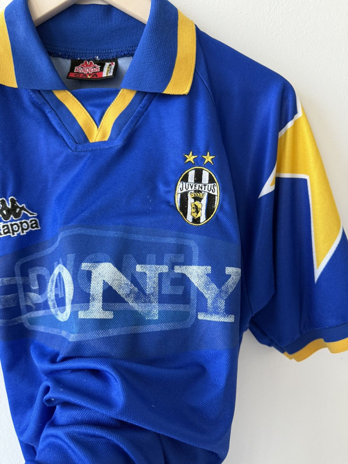 Kappa × Vintage 🩸RARE🩸Kappa Juventus 1995/1996 Del Piero #10 Away Jersey Size US L / EU 52-54 / 3 - 6 Thumbnail