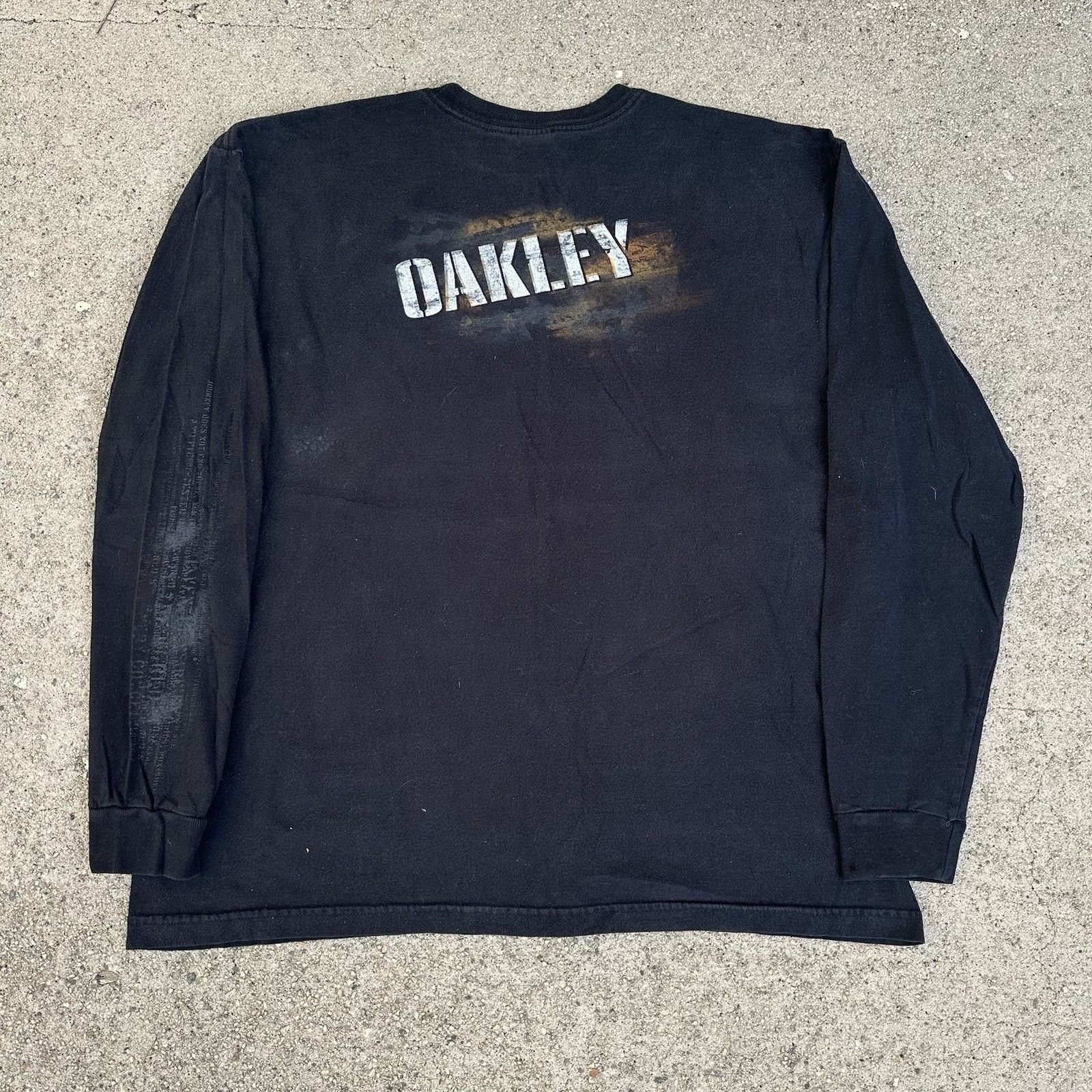 Oakley × Vintage Vintage Y2K Oakley Software Skull Longsleeve Shirt Gorpcore Size US XXL / EU 58 / 5 - 4 Thumbnail