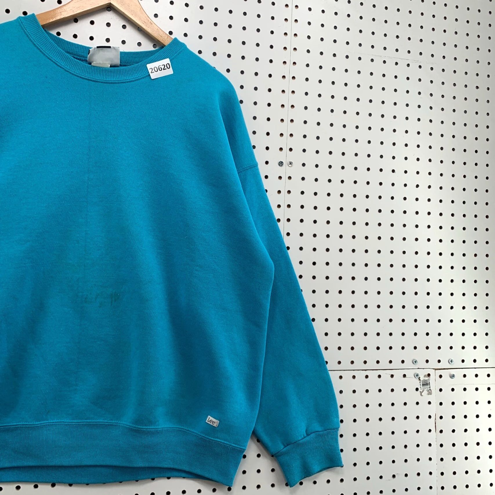 Lee VINTAGE LEE Sweatshirt Crewneck Adult 2XL Blue Heavyweight Cotton Blend Mens Pullover 25.5x28 Size US XXL / EU 58 / 5 - 4 Thumbnail