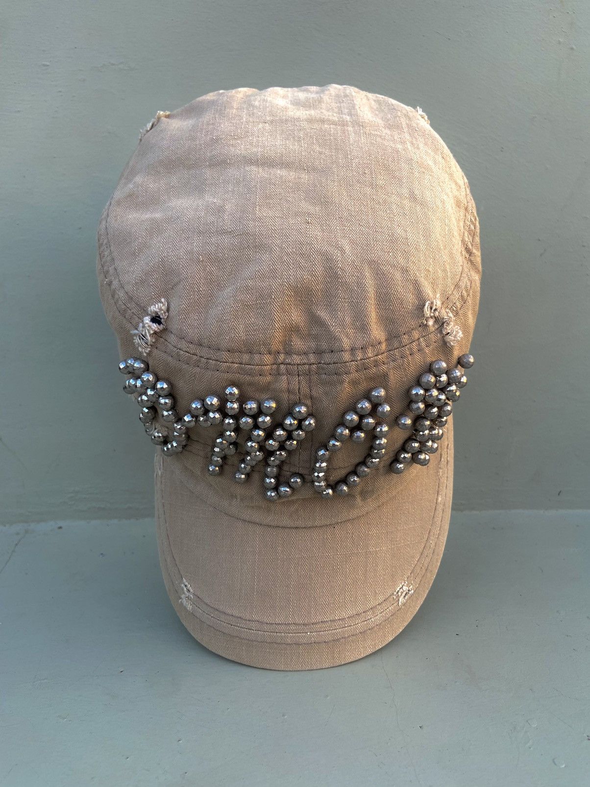 If Six Was Nine 2000s Dmon studded buttons patrol hat Size ONE SIZE - 5 Thumbnail