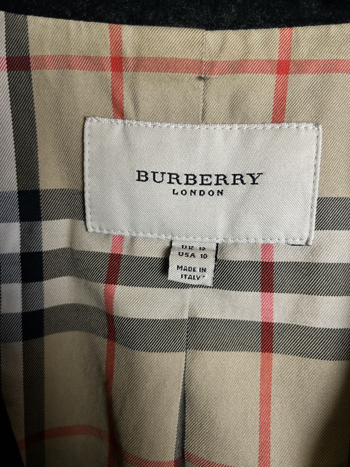 Burberry 00s Vintage Burberry Velvet Short Blazer Jacket UK 12 US 10 Size L / US 10 / IT 46 - 8 Thumbnail