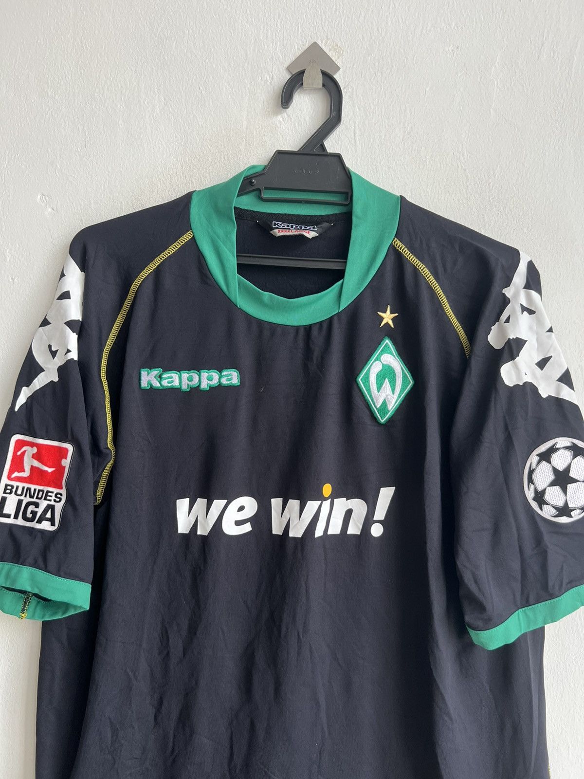 Kappa Kappa 06-07 SV Werder Bremen *we win!* #Klose 3rd Kit Jersey Size US XL / EU 56 / 4 - 3 Thumbnail