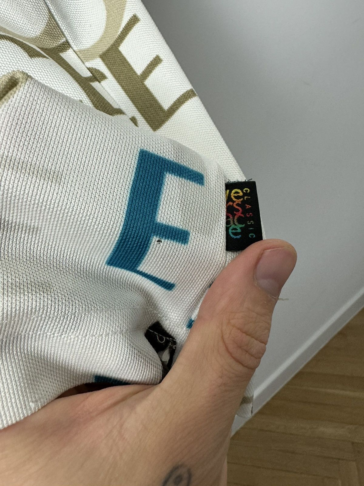 Versace Versace Classic Polo Tee Fullprint Logo Luxury Designer Hype Size US XL / EU 56 / 4 - 5 Thumbnail