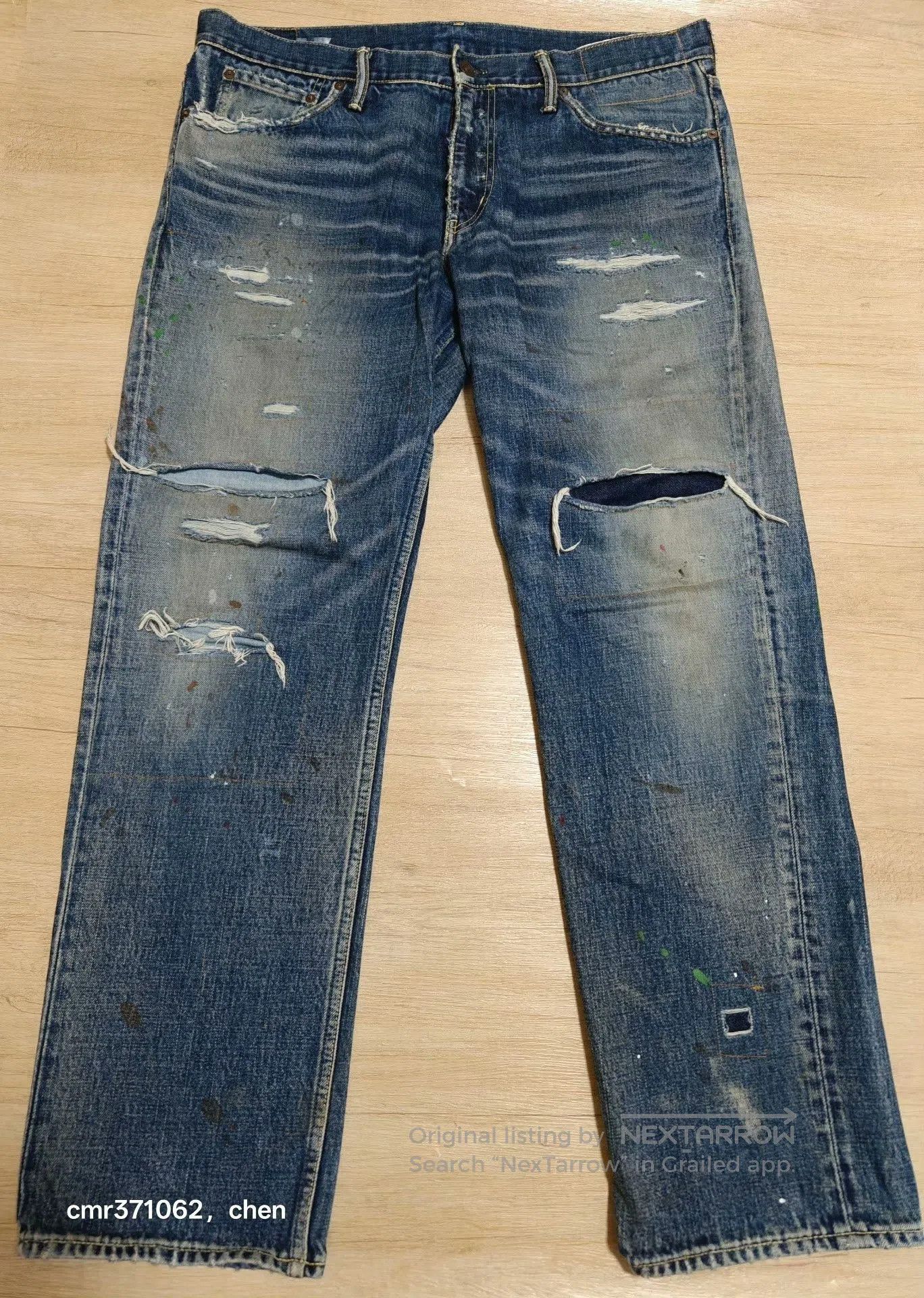 Visvim visvim 19ss Spot 03 D17 Distressed Jeans. Size US 34 / EU 50 - 1 Thumbnail