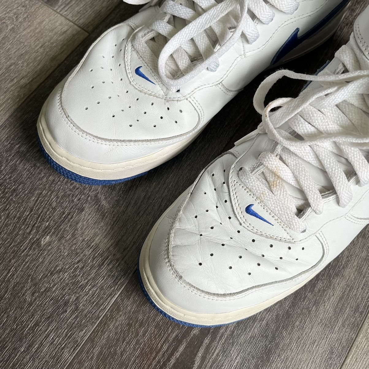 Nike Vintage 2003 Nike Air Force 1 Mid Royal Blue Sport Shoe 11.5 Size US 11.5 / EU 44-45 - 4 Thumbnail