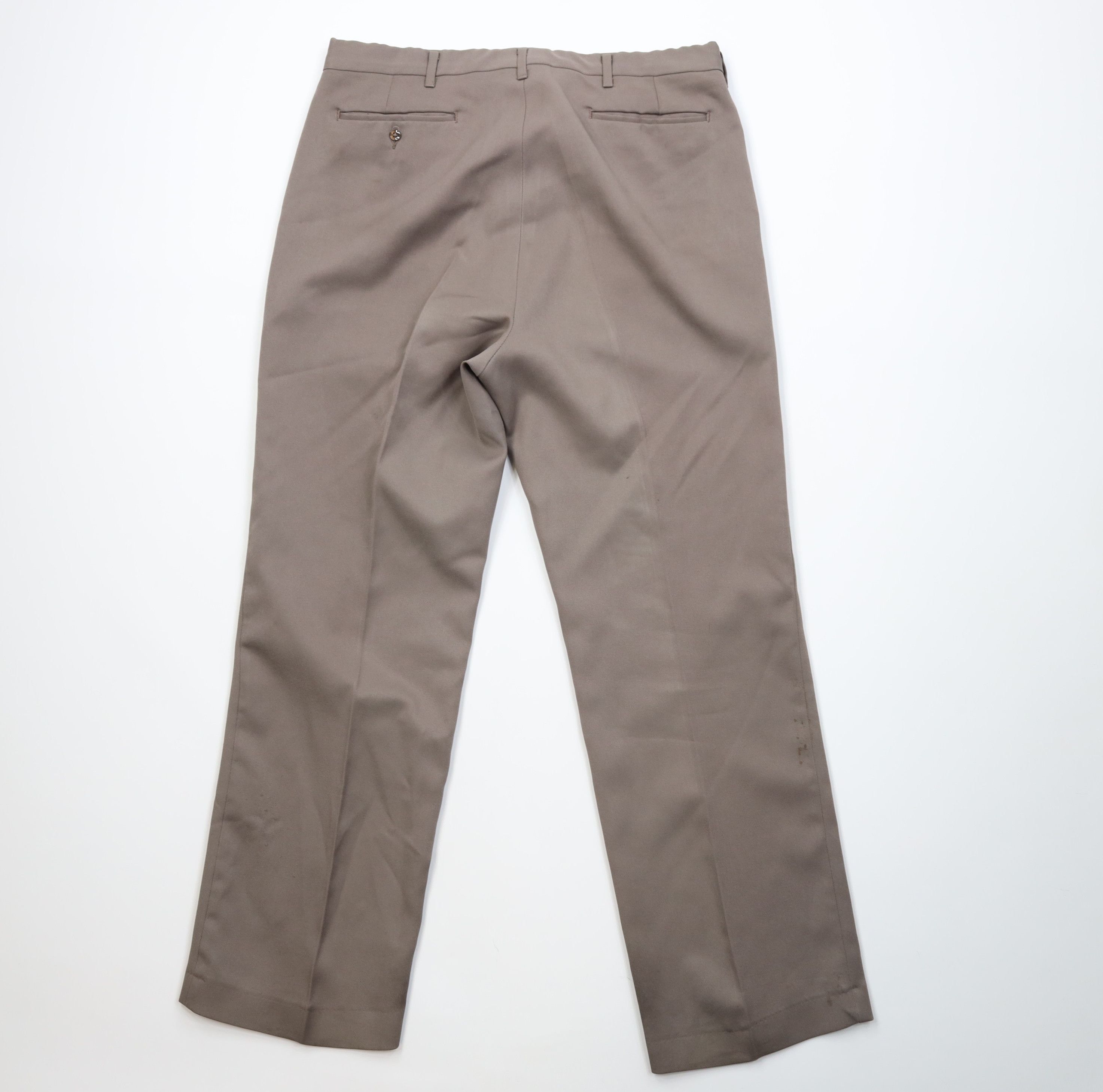 Vintage Vintage 70s Streetwear Knit Wide Leg Chino Pants Beige USA Size US 36 / EU 52 - 9 Thumbnail