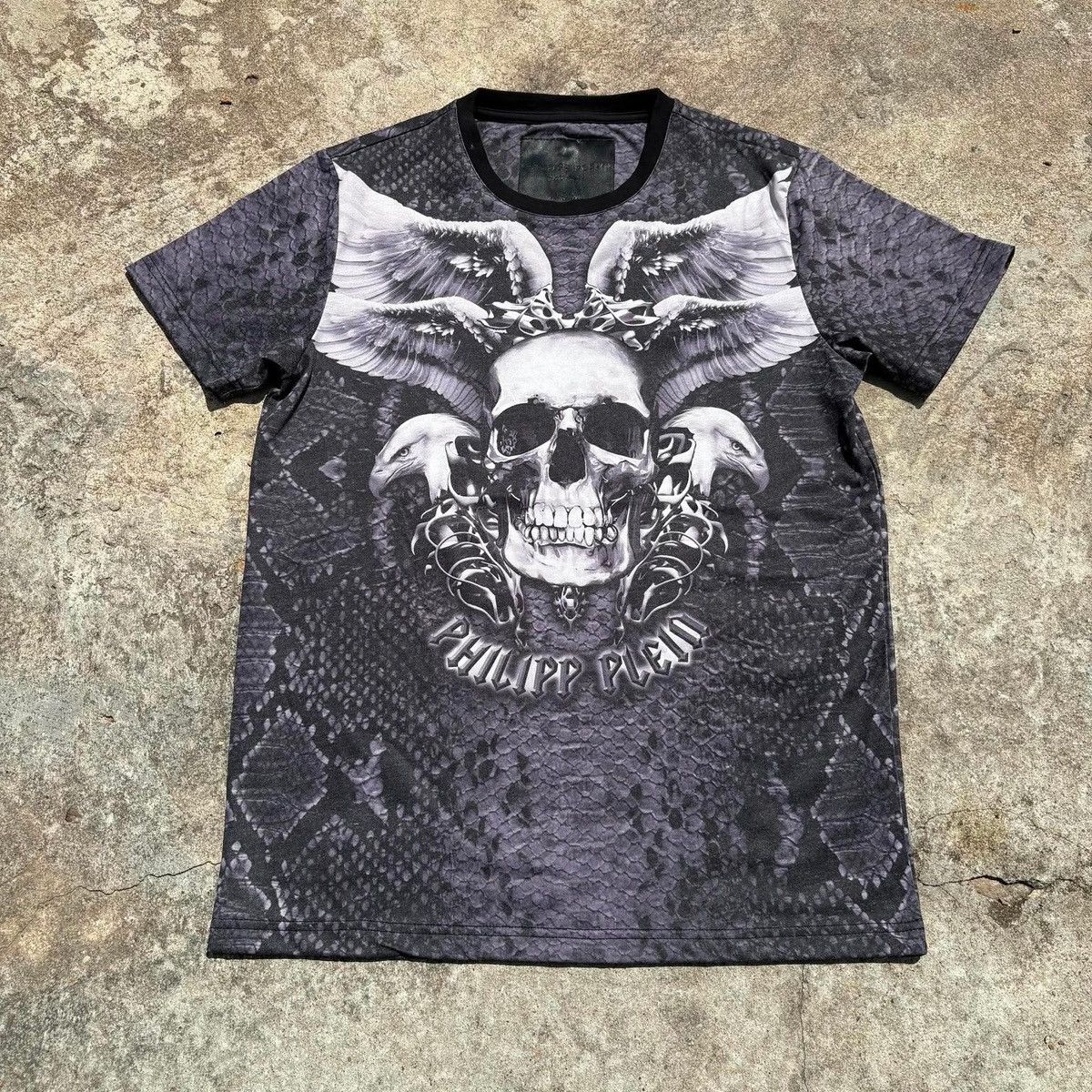 Philipp Plein Philipp Plein Skull Wings All Over Print Tee Size US S / EU 44-46 / 1 - 1 Thumbnail
