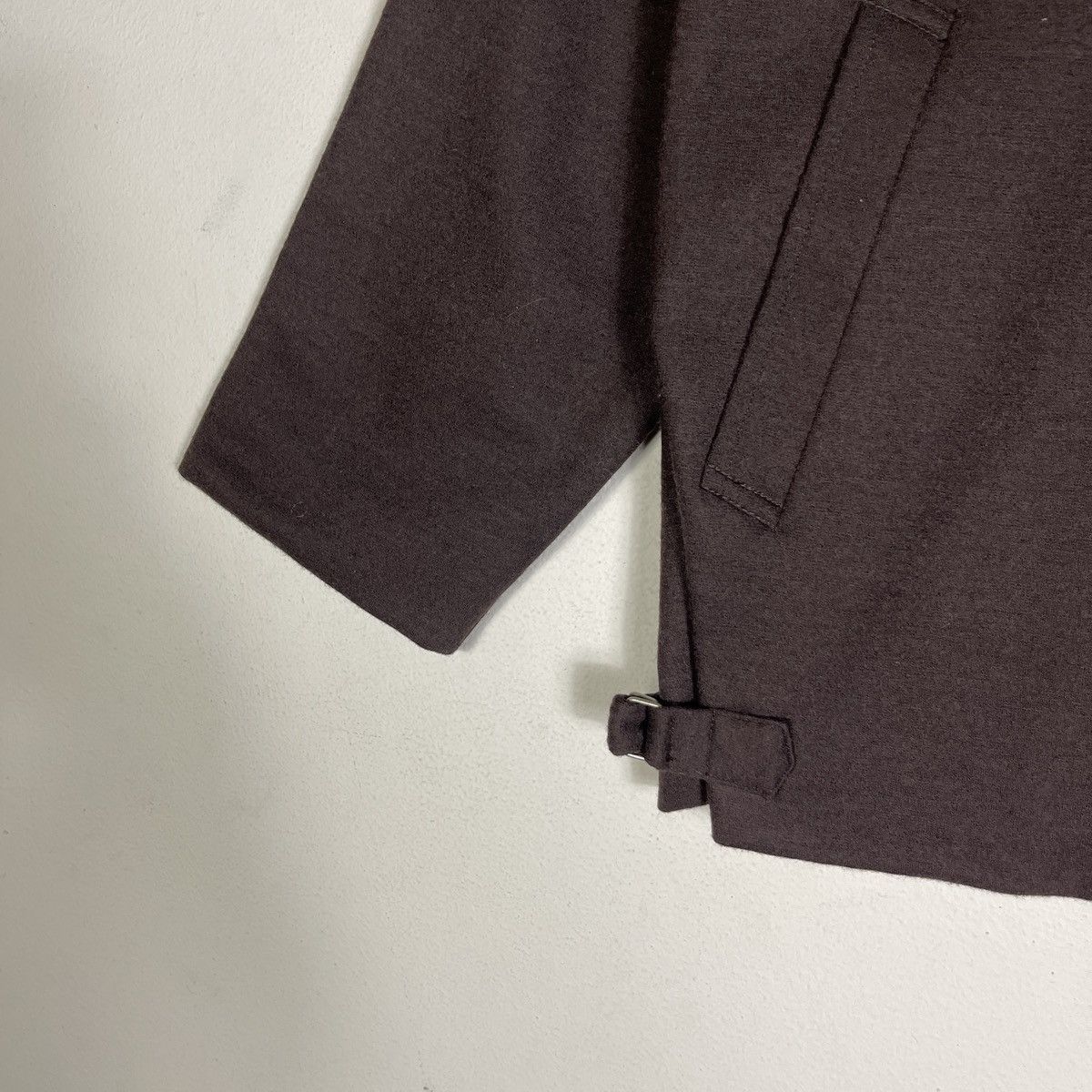 Vintage 🔥Deep Brown🔥Boxy Wool Blouson Jacket with Geometric Lining Size US M / EU 48-50 / 2 - 6 Thumbnail