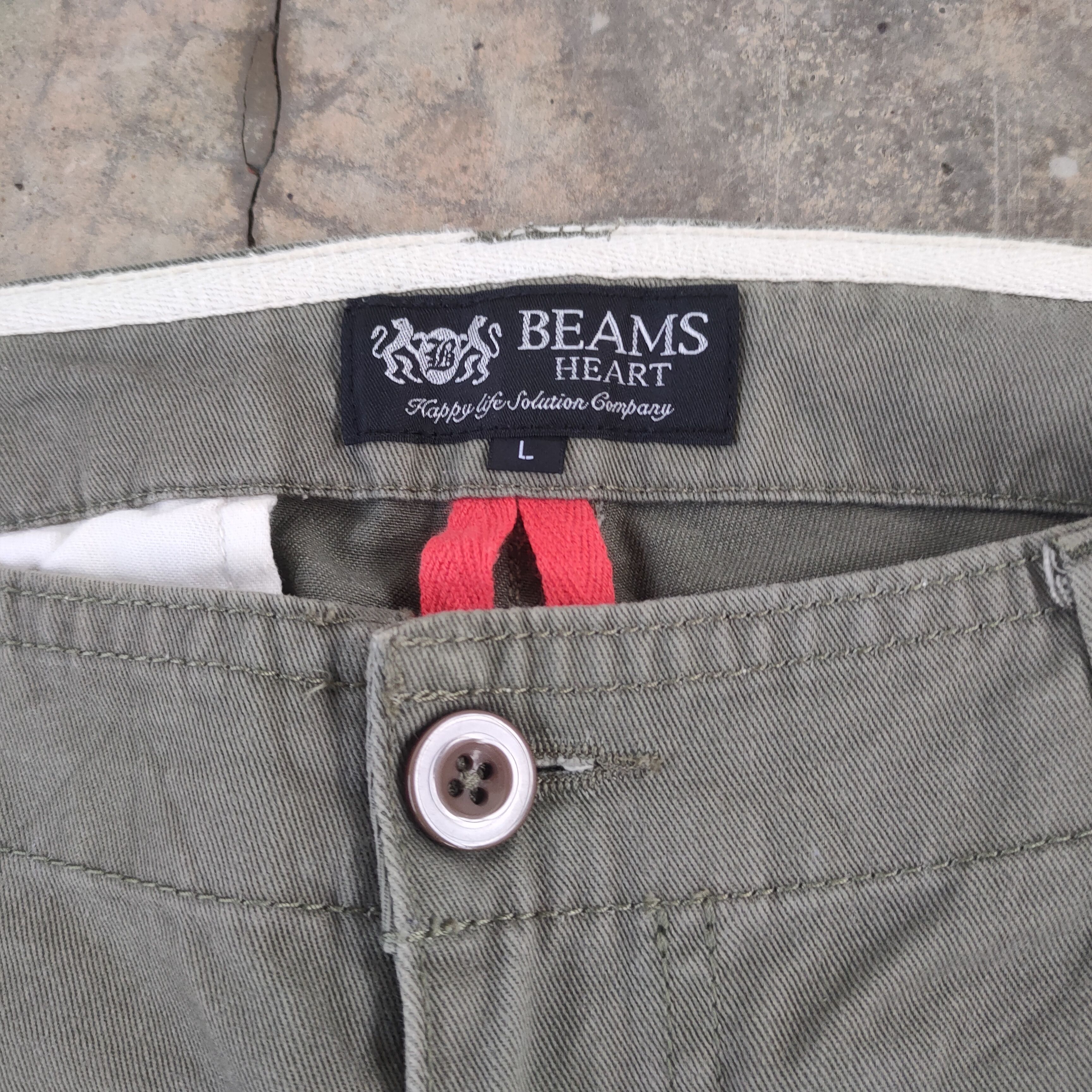 Beams Plus VINTAGE BEAM HEART CARGO PANTS Size US 34 / EU 50 - 5 Thumbnail