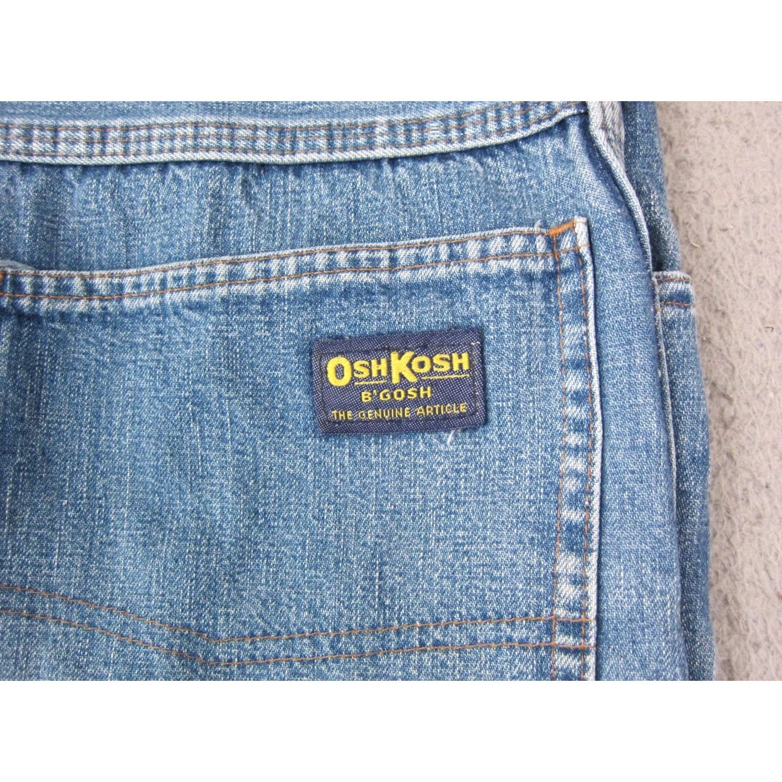 Vintage VINTAGE Oshkosh Jeans Mens 32x25 Blue Denim Baggy Carpenter Zip 70s 5-Pocket Mens Jeans Blue 90s Cowboy Retro - OshKosh B'gosh Size US 32 / EU 48 - 2 Thumbnail