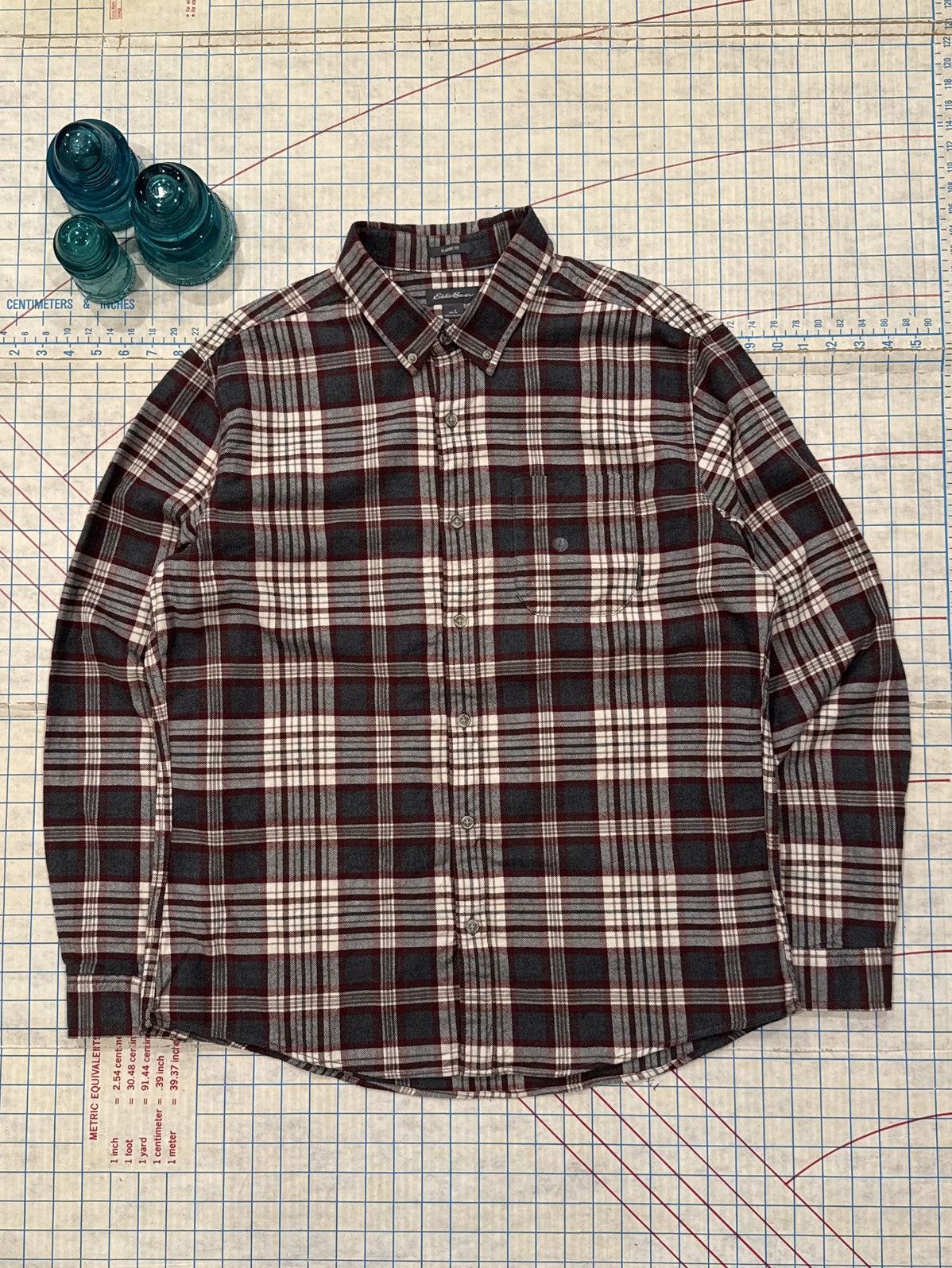 Eddie Bauer NWT Eddie Bauer Classic Fit Flannel Button Up Mens Large Size US L / EU 52-54 / 3 - 1 Thumbnail