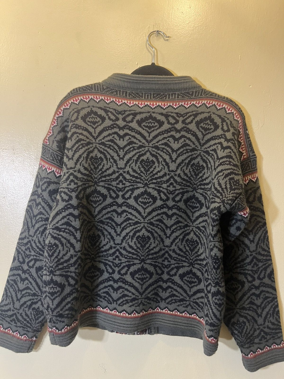 Vintage Vintage “Drops” Zip Knit Sweater Size M / US 6-8 / IT 42-44 - 5 Thumbnail