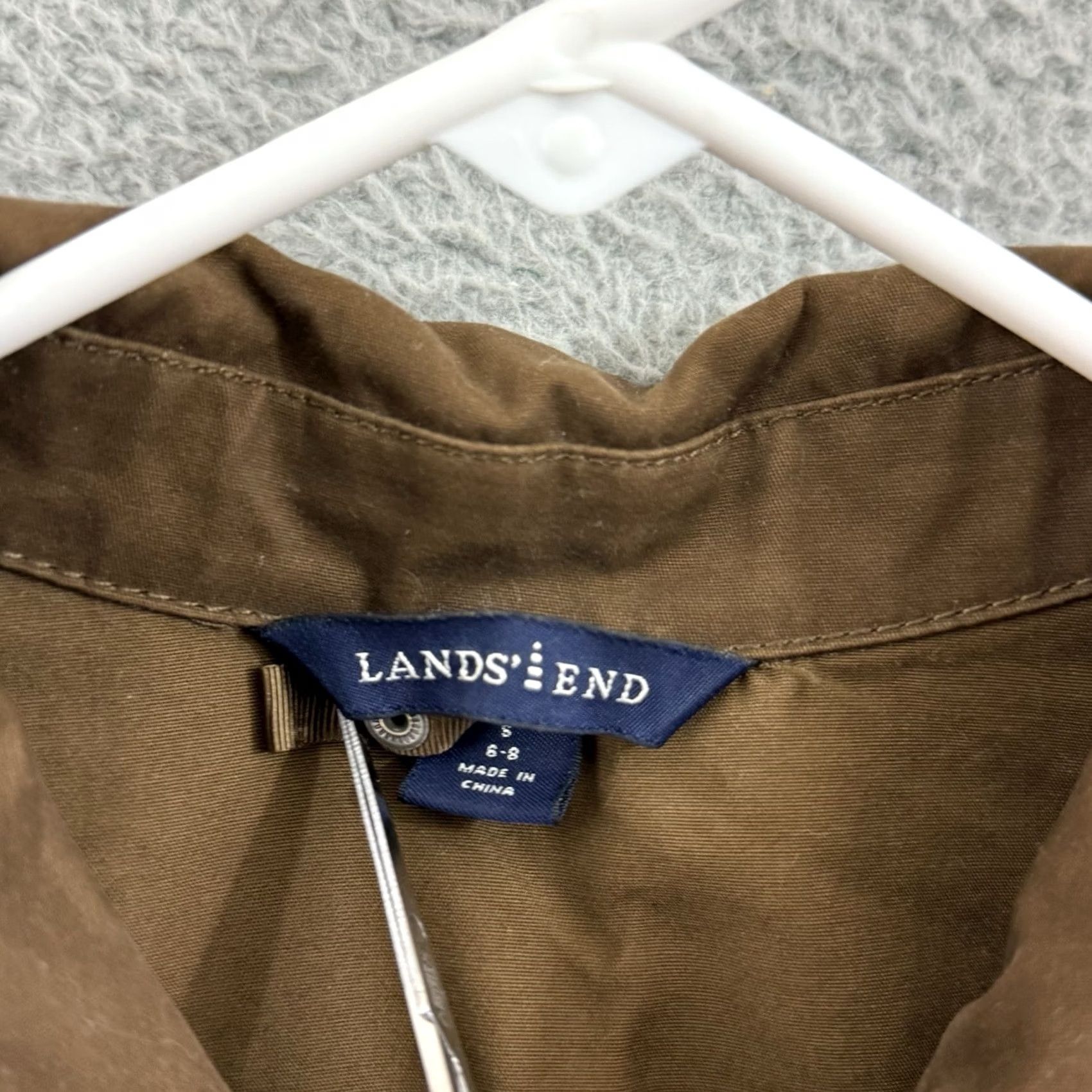 Lands' End Lands' End Jacket Womens Small Brown Waxed Chore Utility Button Outdoor Barn Size S / US 4 / IT 40 - 7 Thumbnail