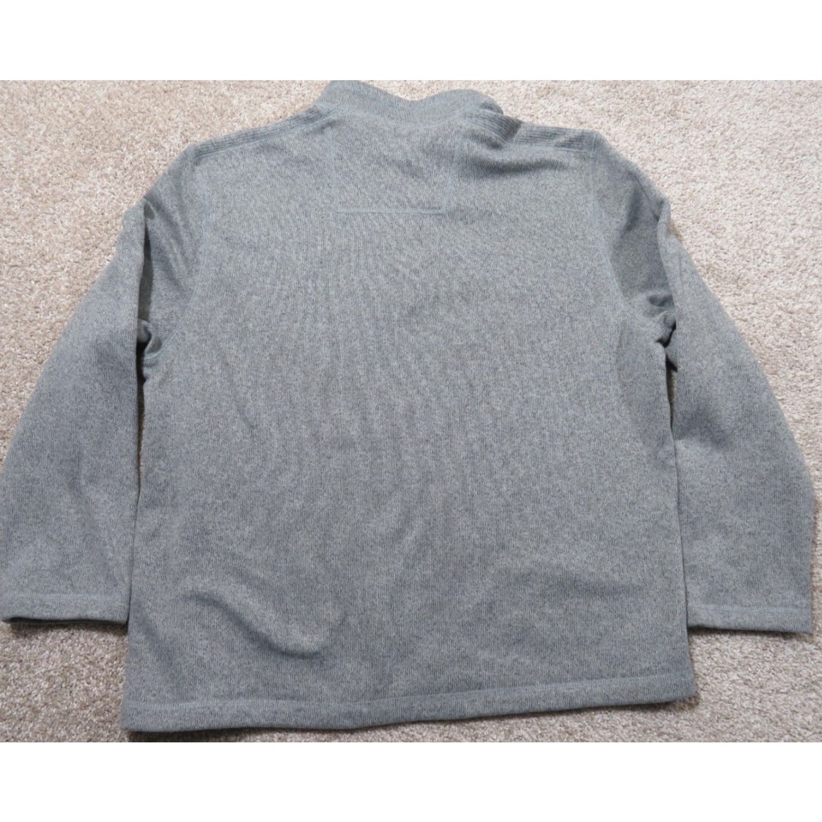 Vintage G.H. Bass & Co Sweater Mens XL Gray Knit 1/4 Button Pullover Outdoor Hiking Ski Mock Neck Zip Size US XL / EU 56 / 4 - 7 Thumbnail