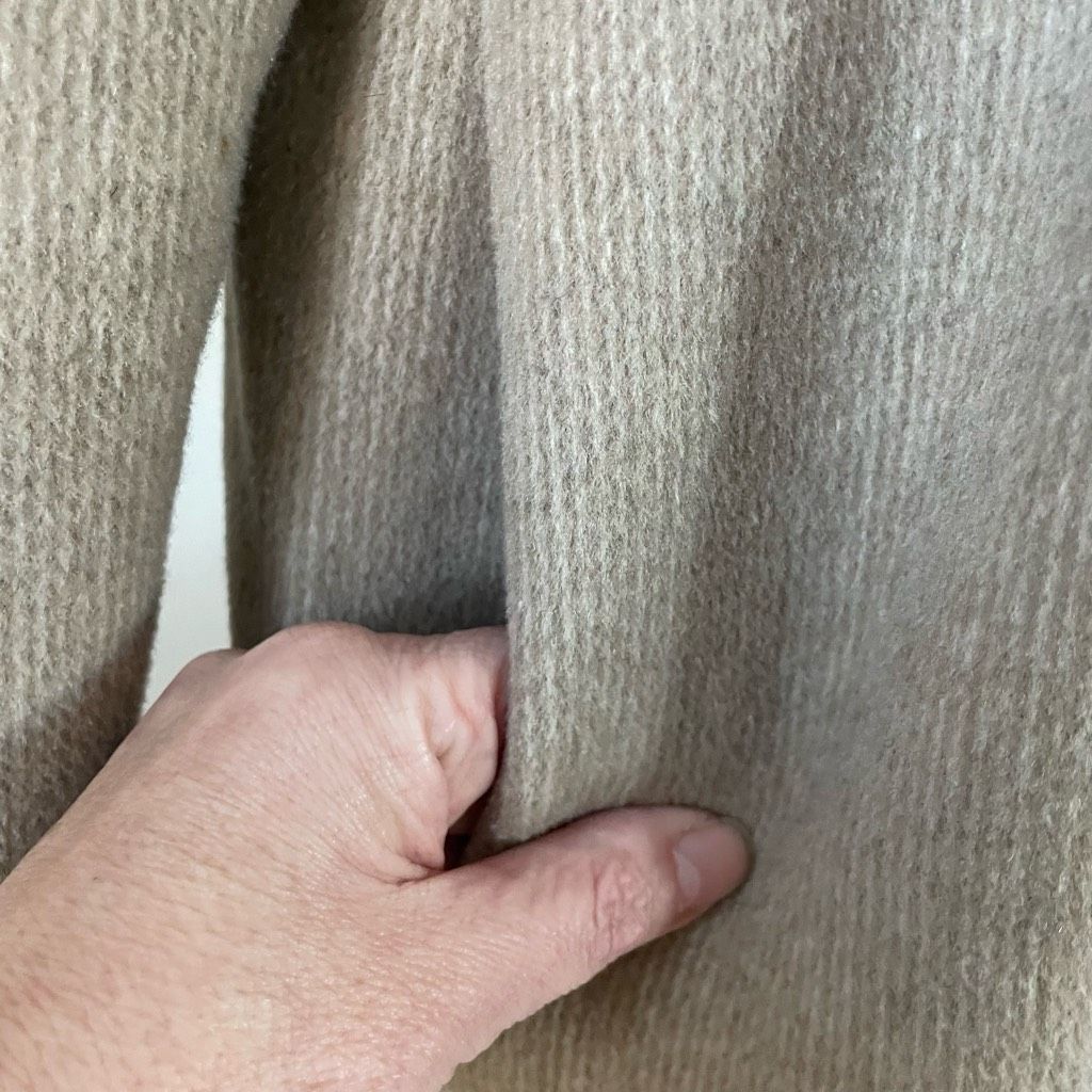 Vintage Vintage 80s Karen Peters Beige Wool Cashmere Peacoat USA L Size L / US 10 / IT 46 - 5 Thumbnail