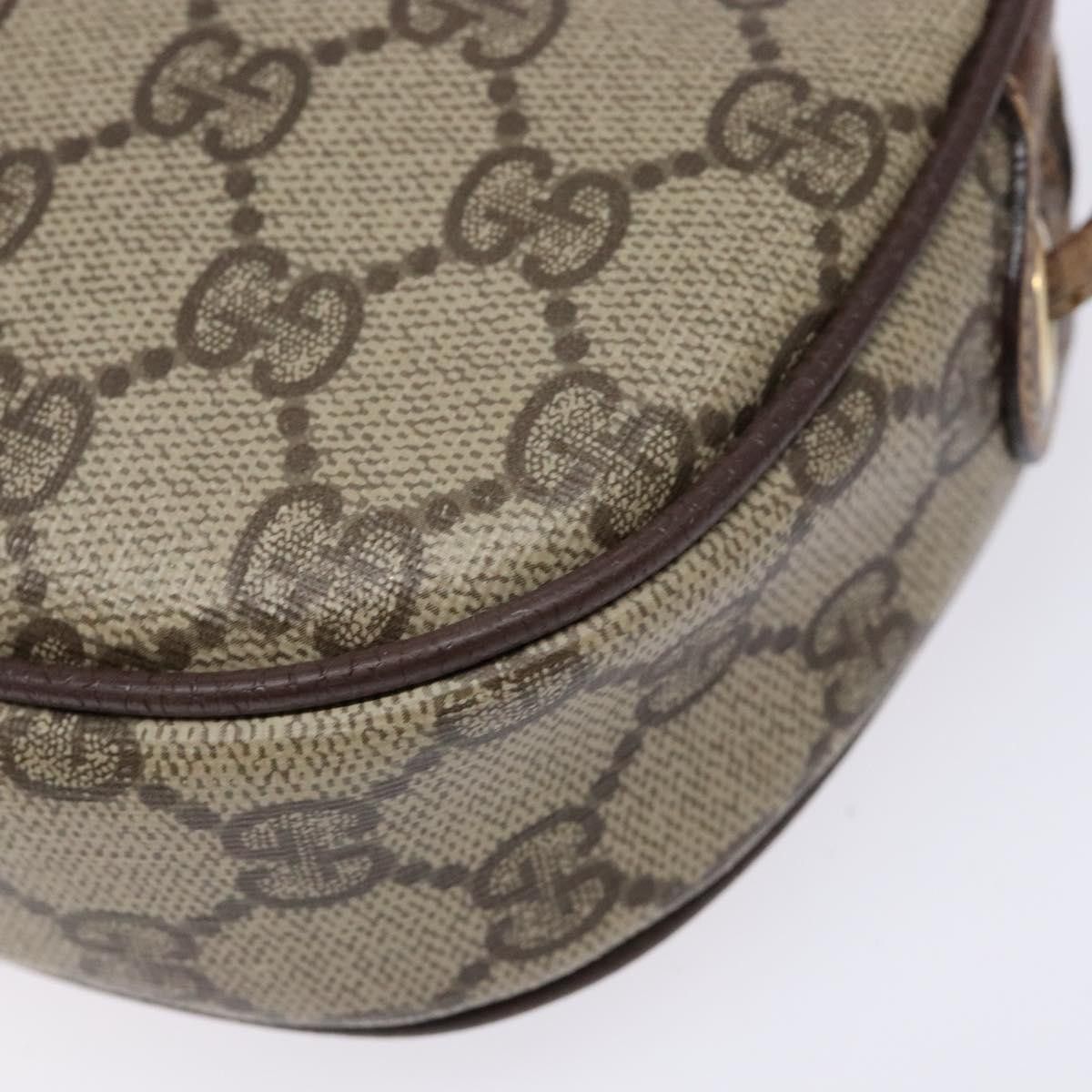 Gucci GUCCI GG Supreme Web Sherry Line Shoulder Bag Pvc Beige Gold Size ONE SIZE - 10 Thumbnail