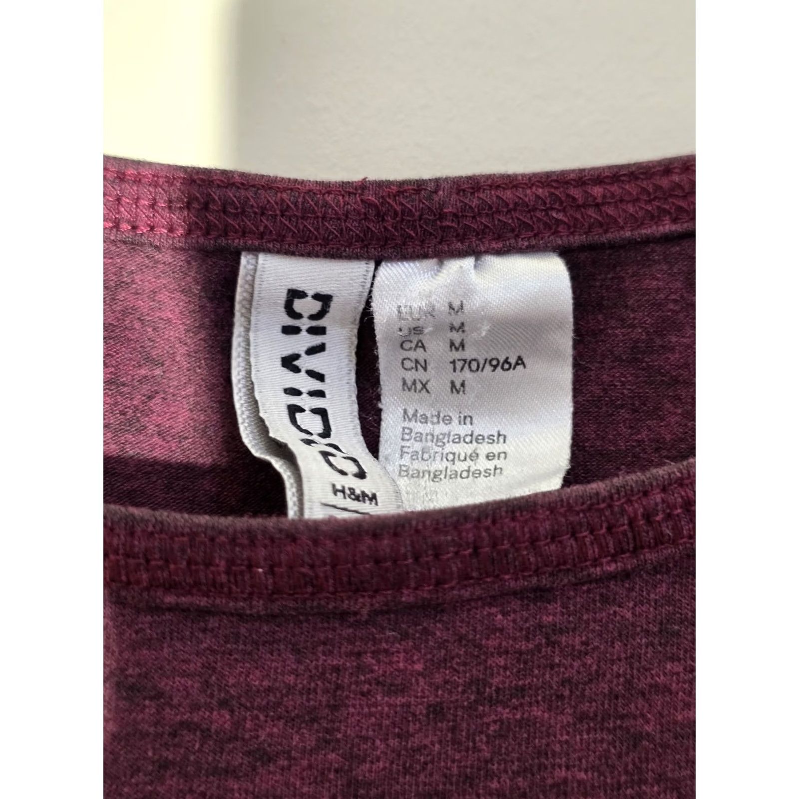 Old Navy H&M DIVIDED Jersey vest top - Plum - Ladies | H&M MEDIUM Tank Top Women Ribbed Sleeveless Size M / US 6-8 / IT 42-44 - 5 Thumbnail