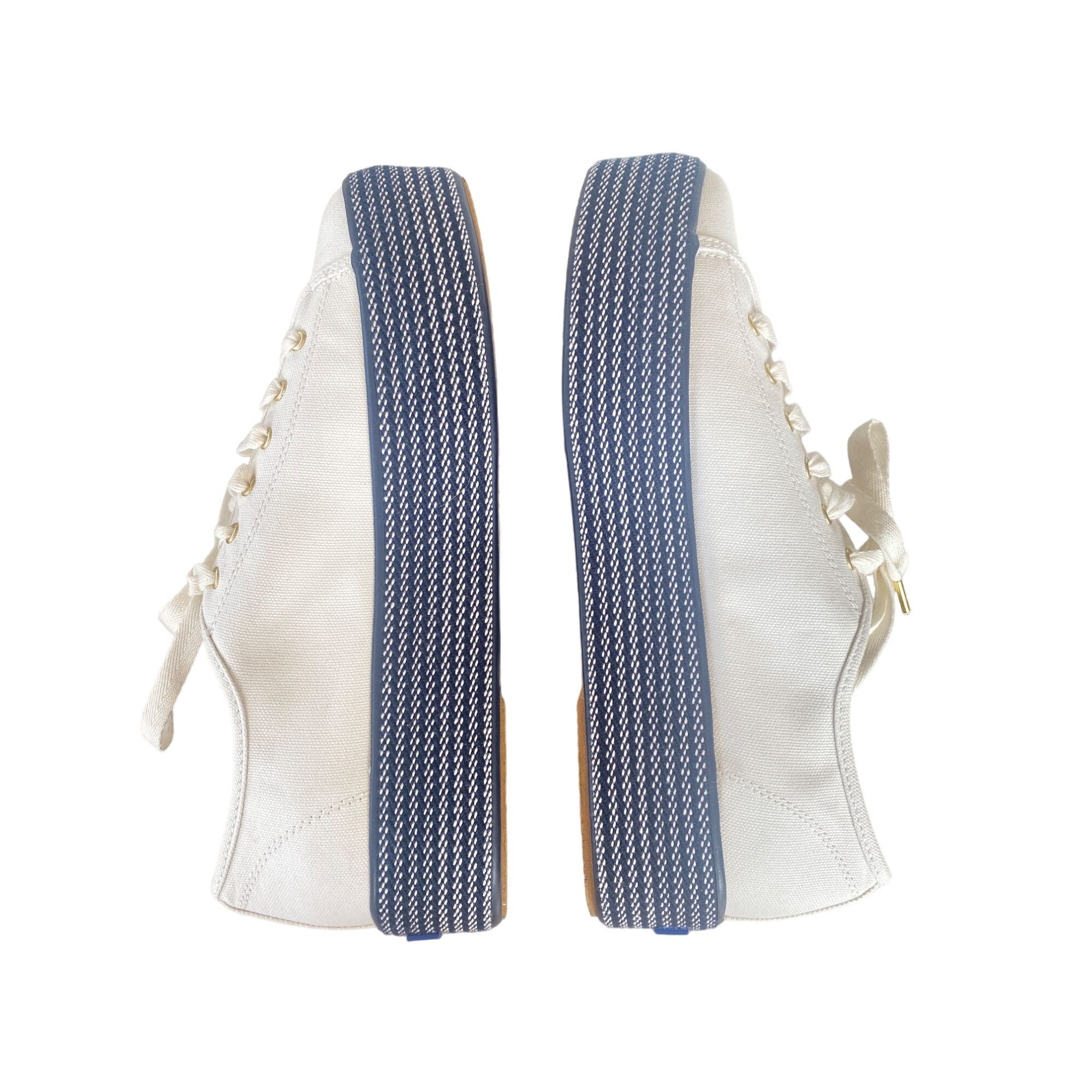 Keds Keds Women's Triple Up Webbing Canvas Sneaker Women's 10 Whi Size US 10 / IT 40 - 3 Thumbnail