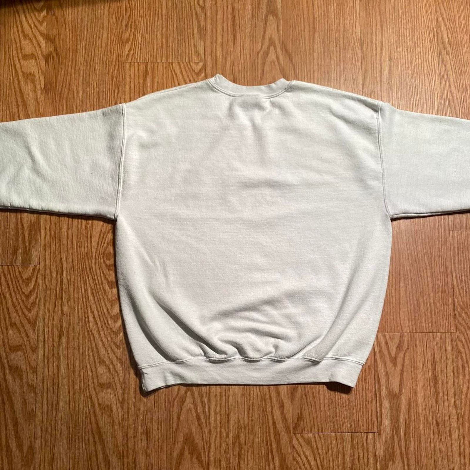 Gildan White crewneck with patch Size L / US 10 / IT 46 - 3 Thumbnail
