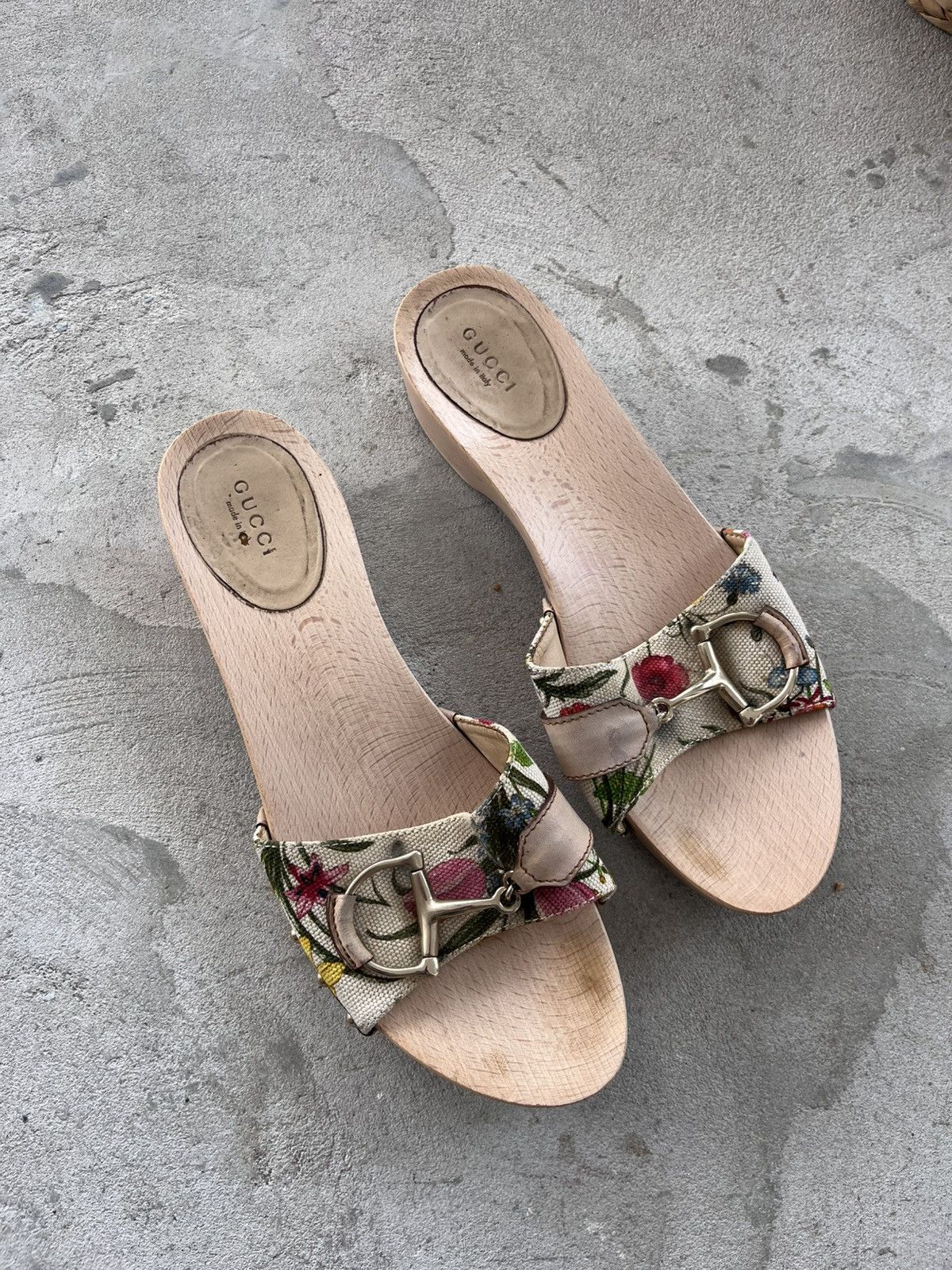 Gucci Rare Gucci Wooden Platform Sandals Luxury Avant-Garde Y2K Size US 9.5 / IT 39.5 - 3 Thumbnail