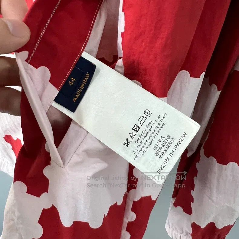 Louis Vuitton White and red checkerboard diving jacket