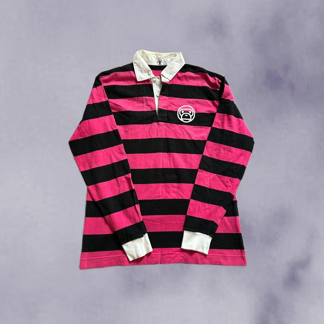 Bape Baby Milo Rugby Polo Size US L / EU 52-54 / 3 - 1 Thumbnail