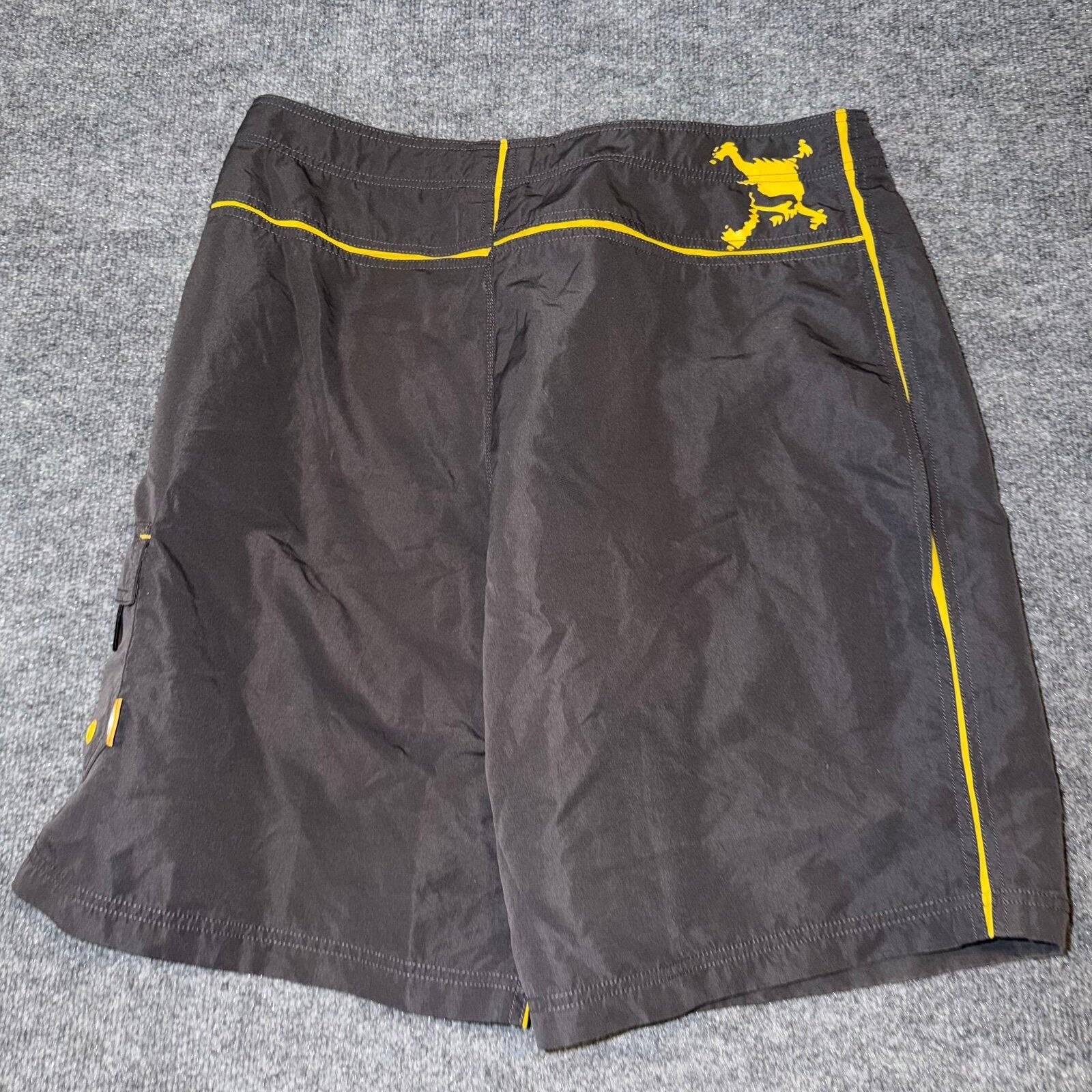 Oakley Oakley 90s Grey/Yellow Skull Board Shorts Mens XL 36 Size US 36 / EU 52 - 4 Thumbnail