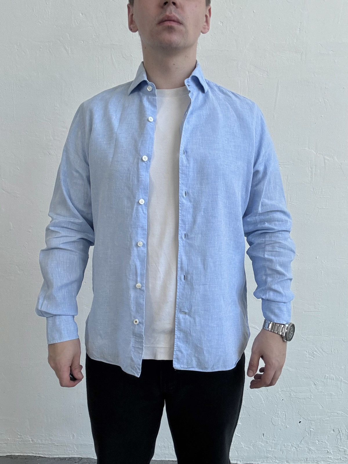 Loro Piana Loro Piana Linen Silk Shirt Size US M / EU 48-50 / 2 - 3 Thumbnail