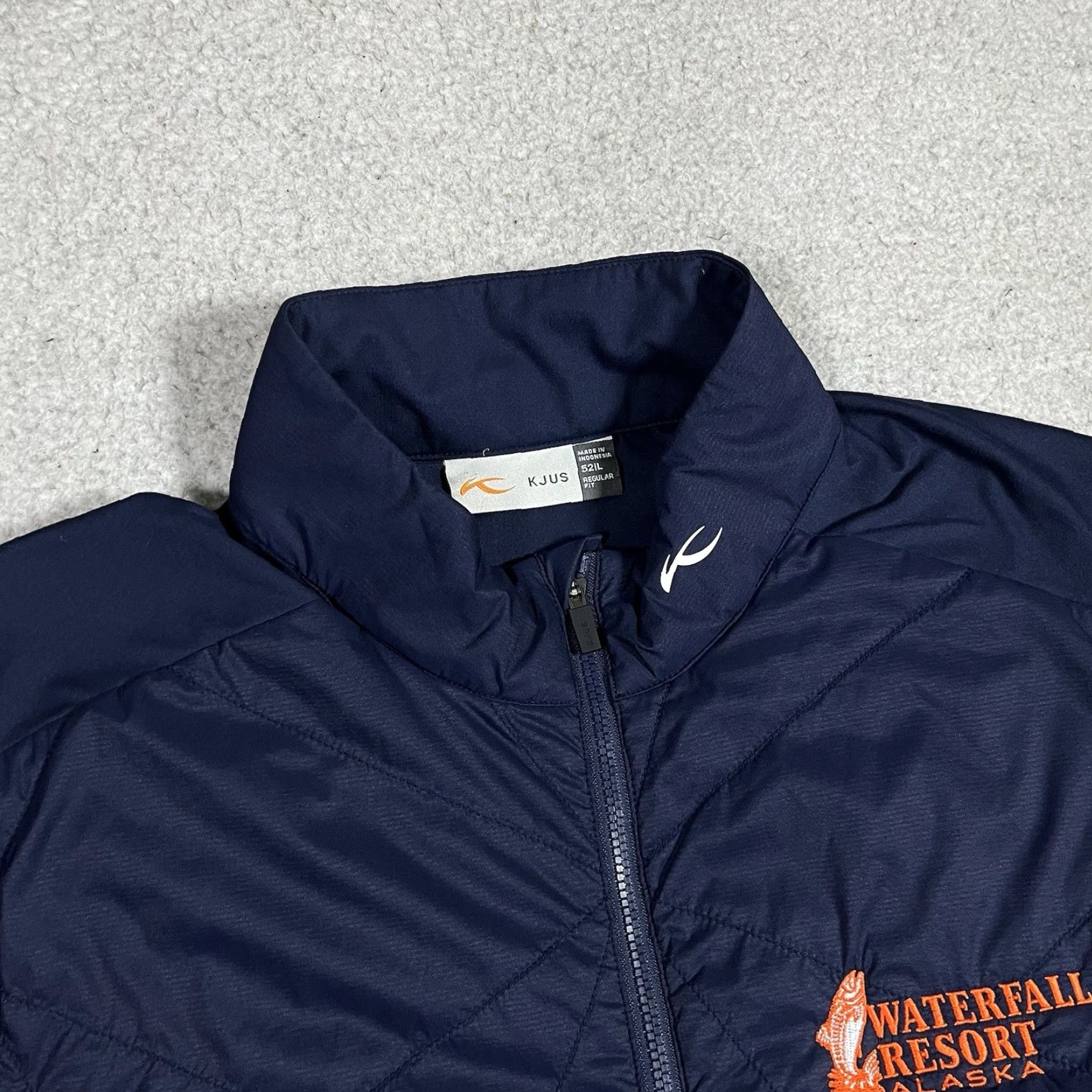 KJUS KJUS Jacket Mens L Full Zip Blue Outdoors Logo Quilted Wind-Resistant Pockets Winter Fall Spring All Seasons Golf Size US L / EU 52-54 / 3 - 7 Thumbnail